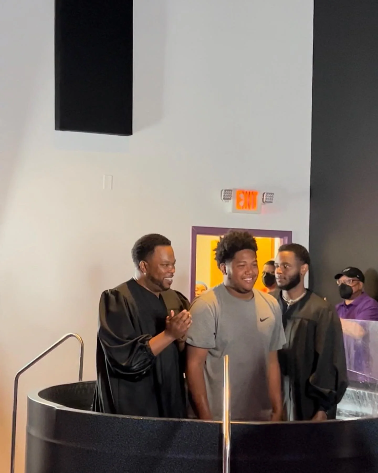 Congrats to @walk.by.faithhh and @jason.woods._ for getting baptized this Sunday at @highcallingmd !! Baptism is basically a washing in which God displays his amazing promises to his people (the cleansing of the Holy Spirit) with all five of the sens