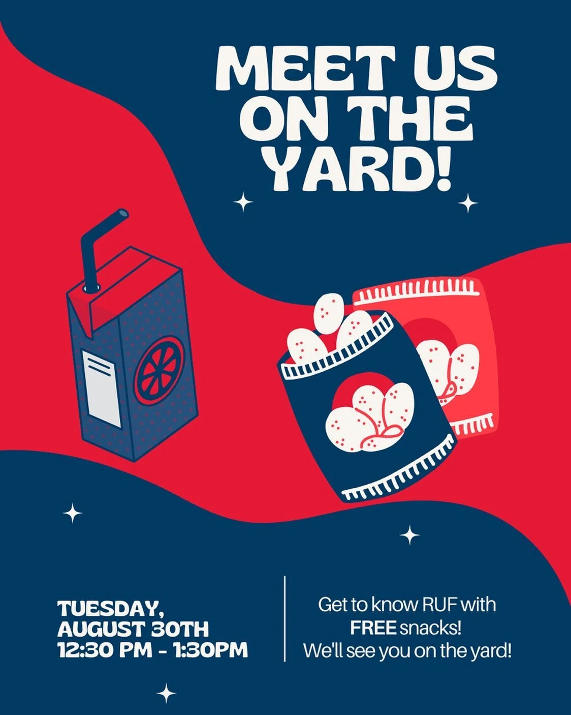 Join us for Chips and Capri Suns on the yard for a Throwback to simpler days😌😎

#rufathoward
#howarduniversity