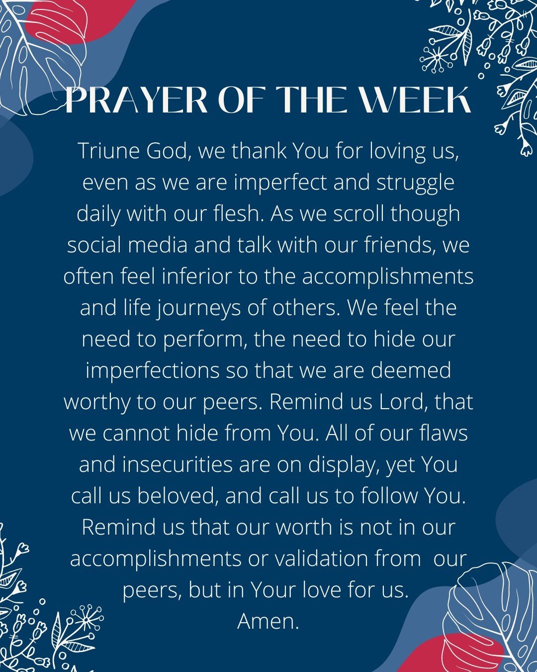Sometimes we feel like we cannot be our true selves because of pressures from this world. Oftentimes, we feel like we aren't enough. God helps us to see that we are more than enough! He helps us see that who we truly are should be celebrated and not 
