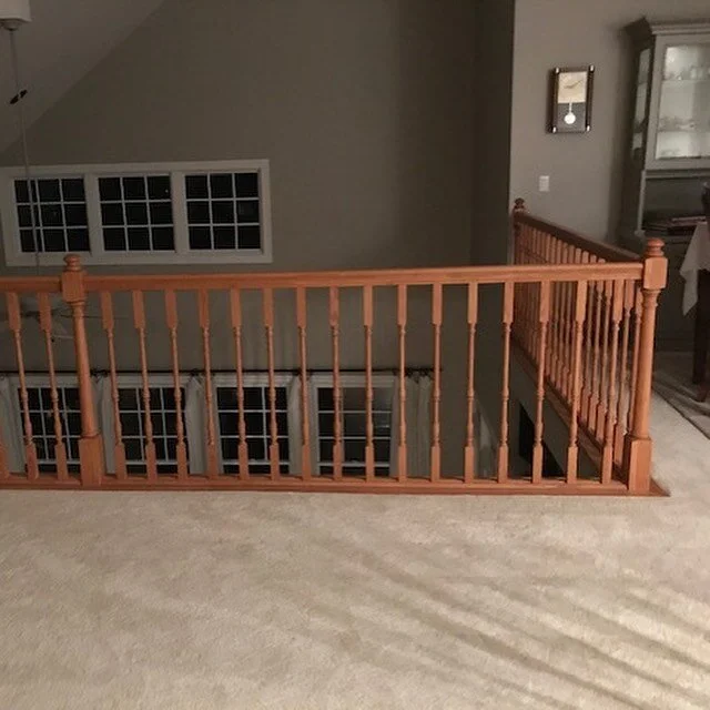 Awesome clients and transformations like these is why i love my job! #keoweekey #lakekeoweesc #riseandrunsc #riseandrunstairworks #staircaseremodel