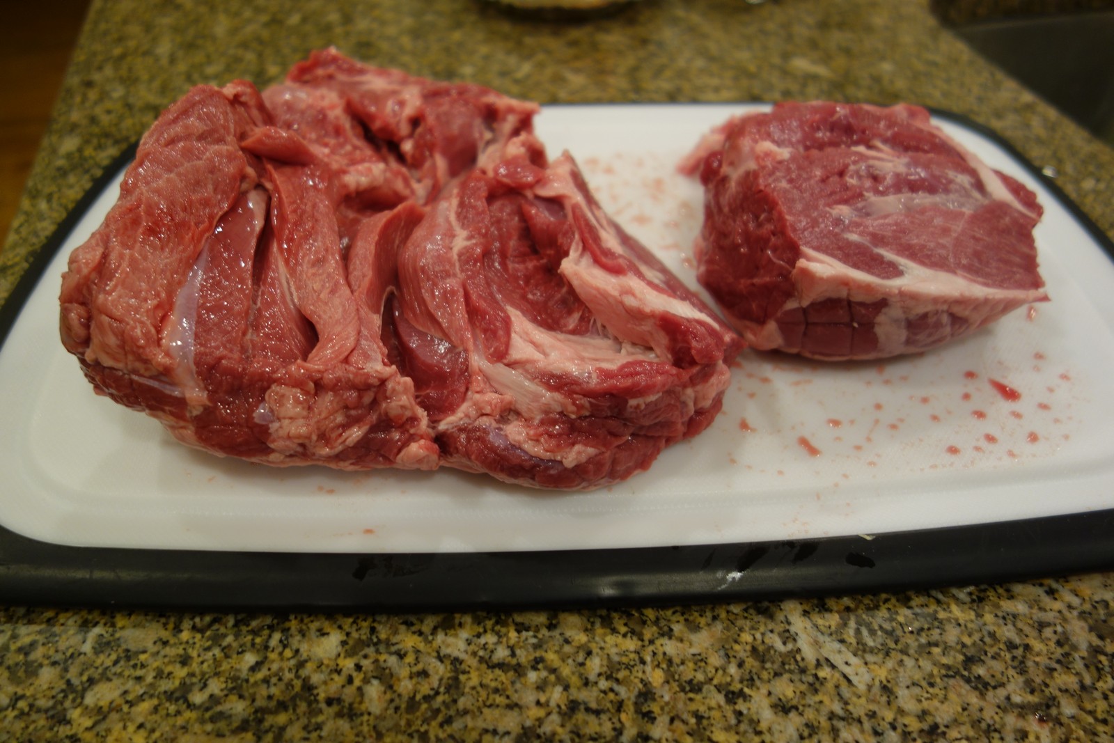 On its side, what was the thick part is now about the same thickness as the rest. This is what you want.