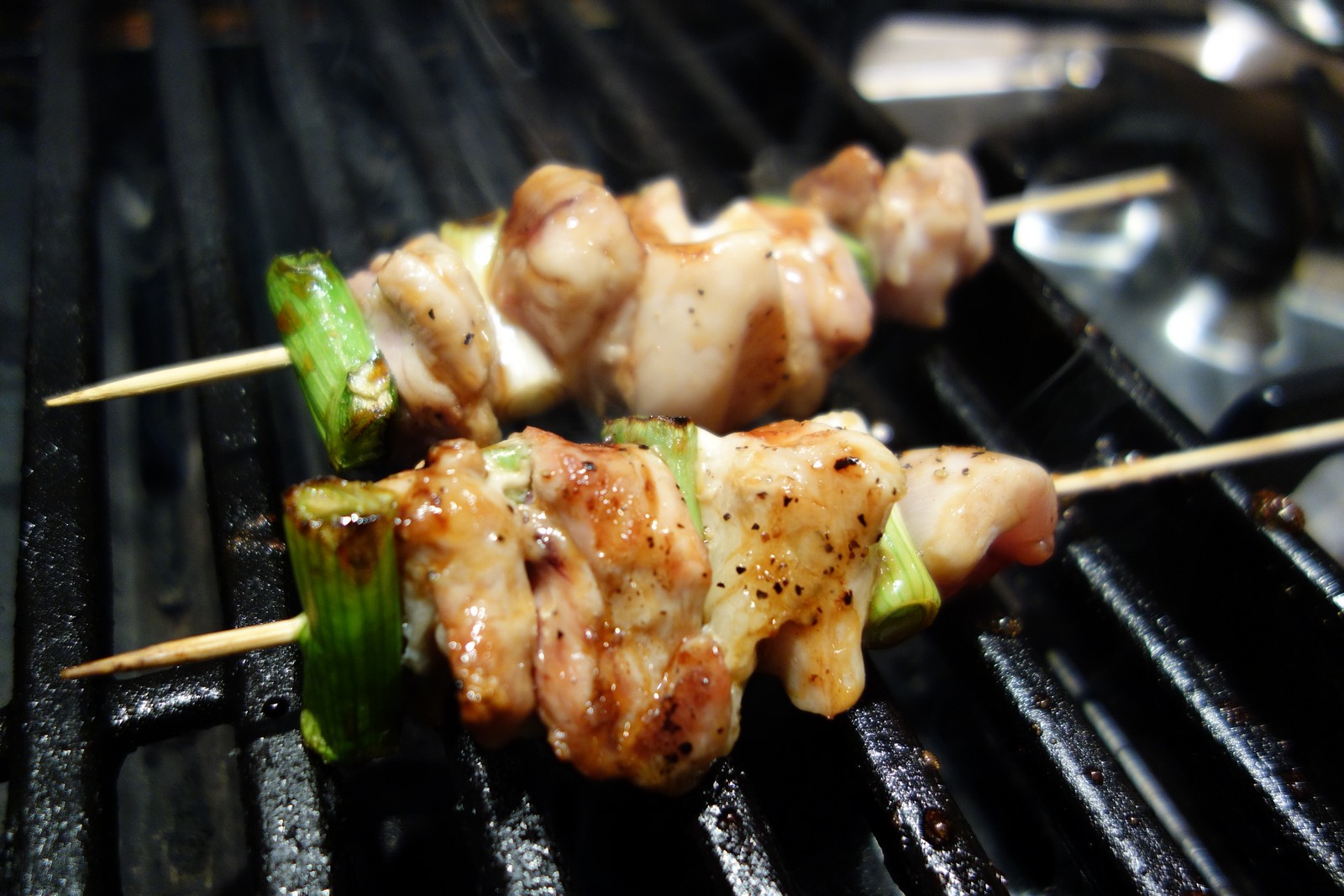 Once browned on all sides, it's time to brush on some sauce.