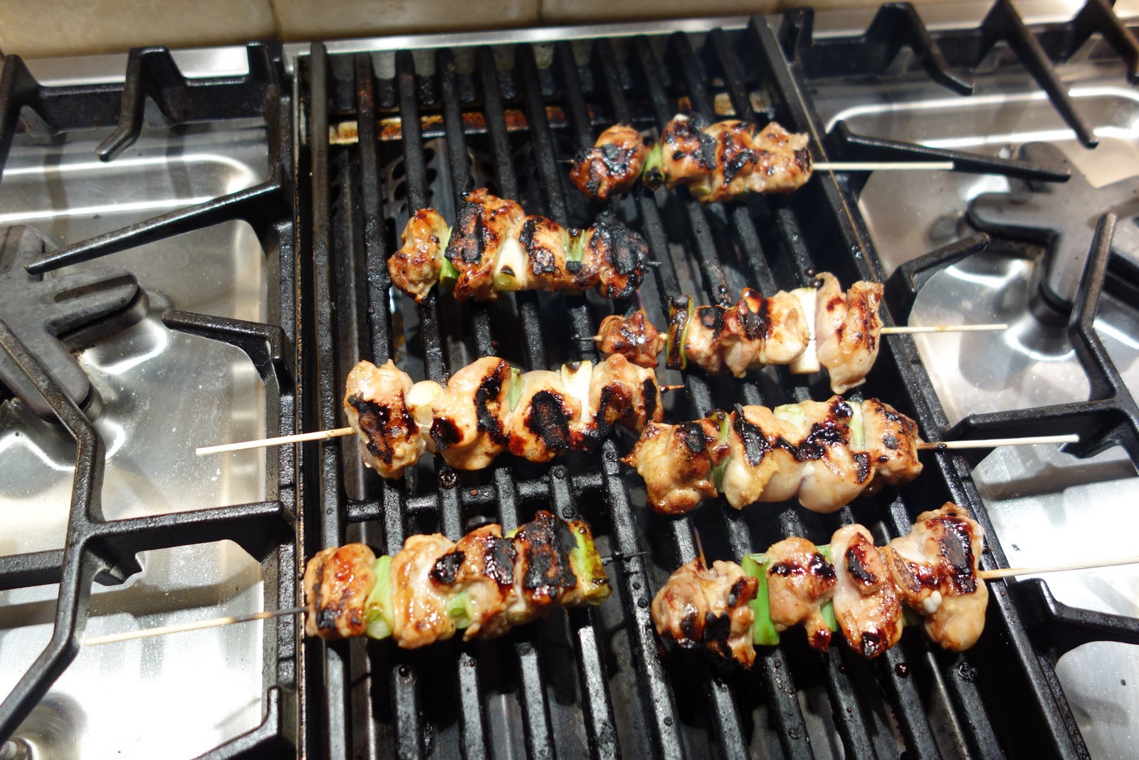 The sauce blackens easily but tastes great.