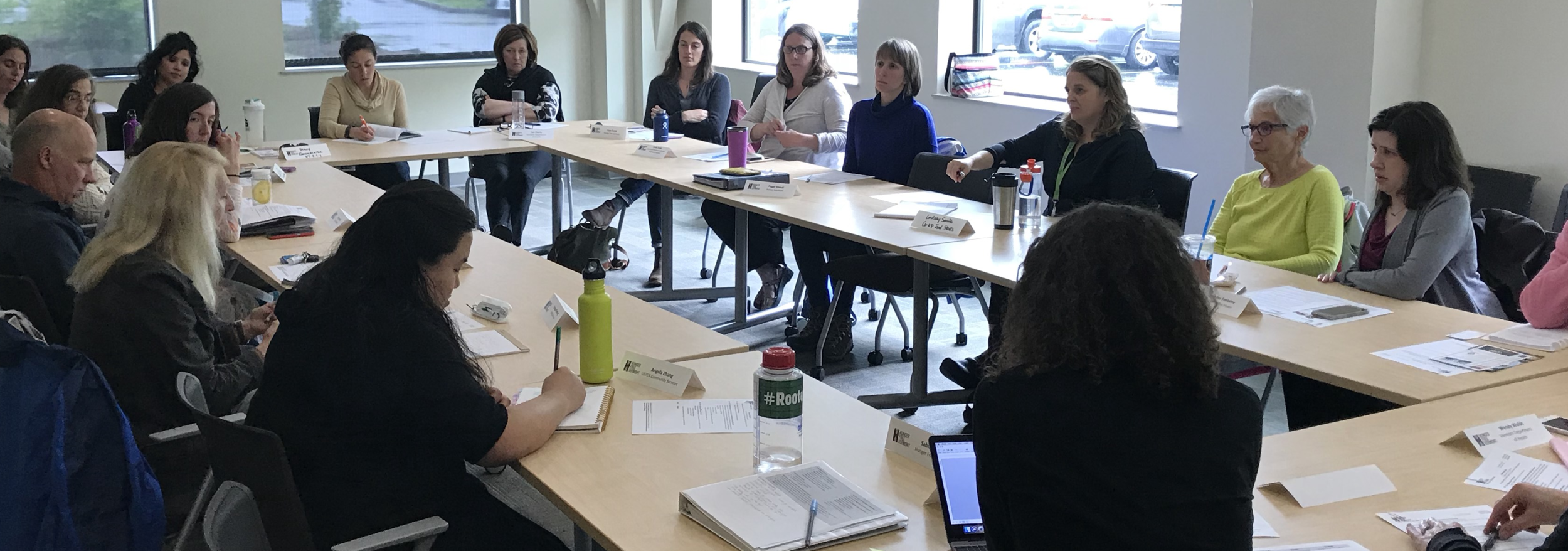 Hunger Council members share best practices around nutrition and cooking education at the June 2018 meeting.