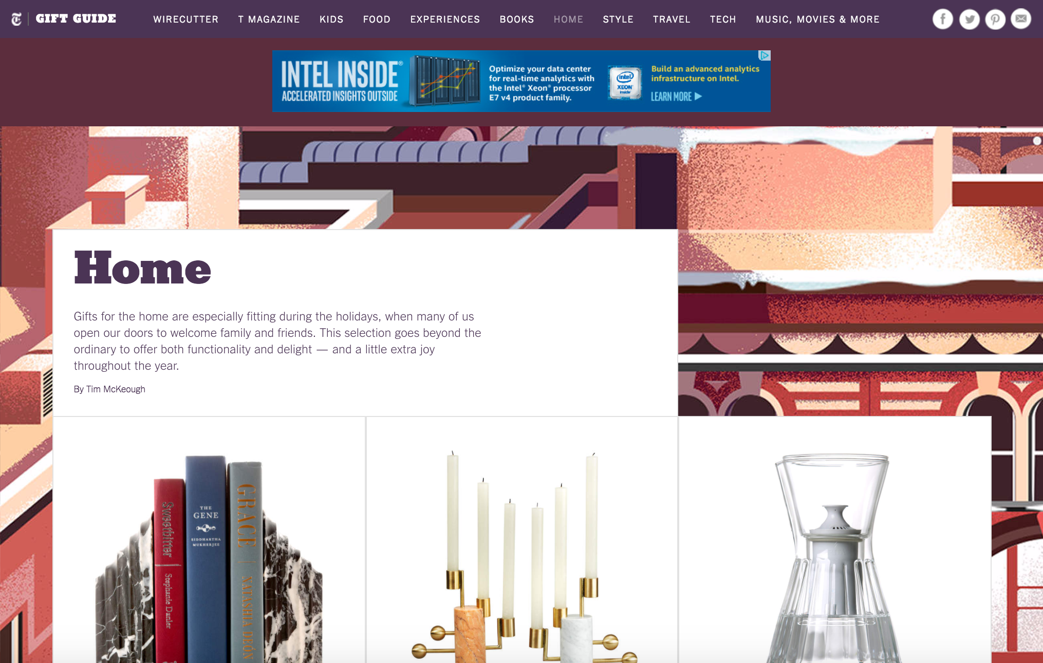 I also designed the secondary pages with attention to ad placement, typography, color and hierarchy.