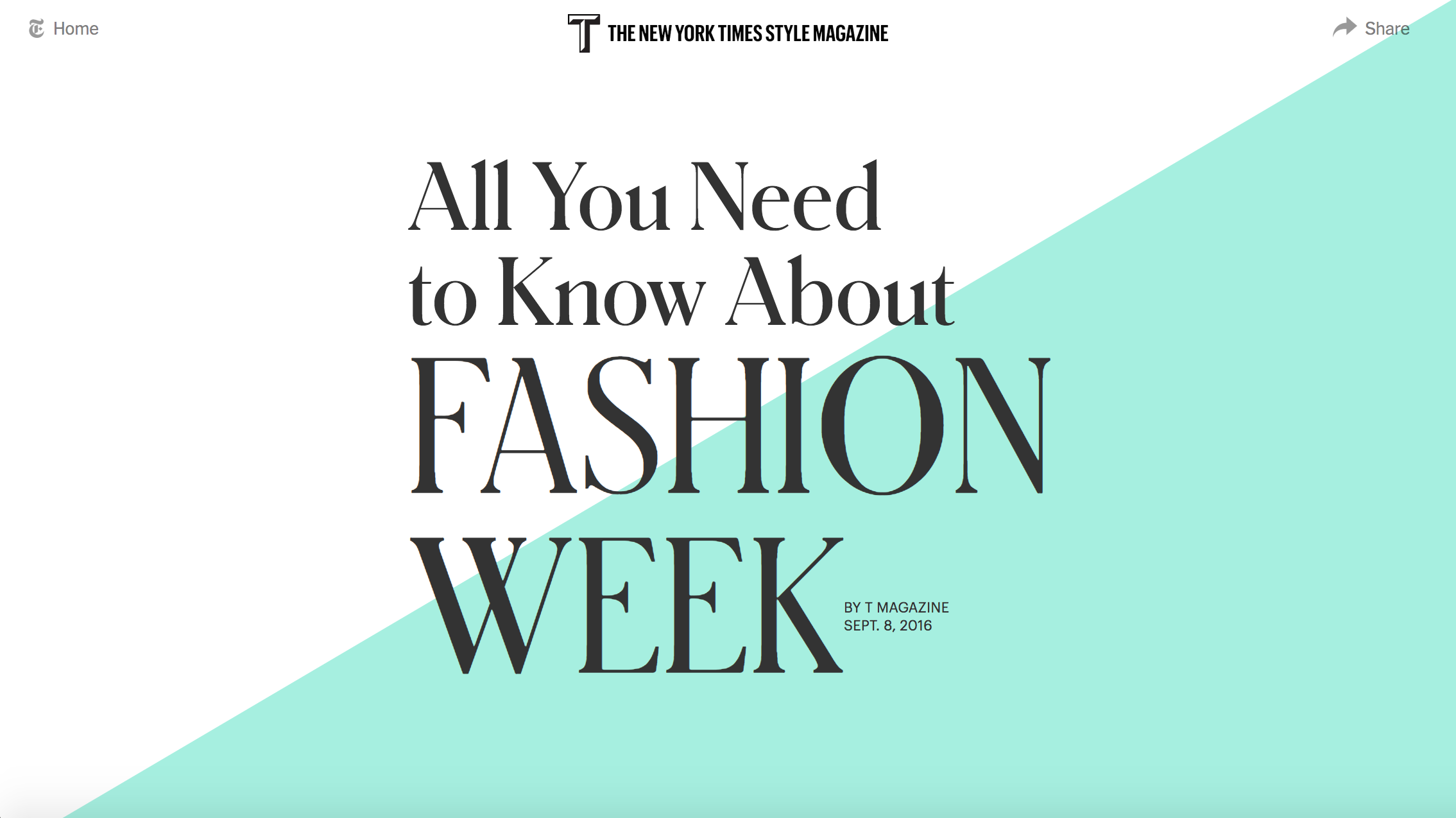  With all the fashion show changes in 2016, we wanted to create a graphic and data-based interactive on industry shakeups. 