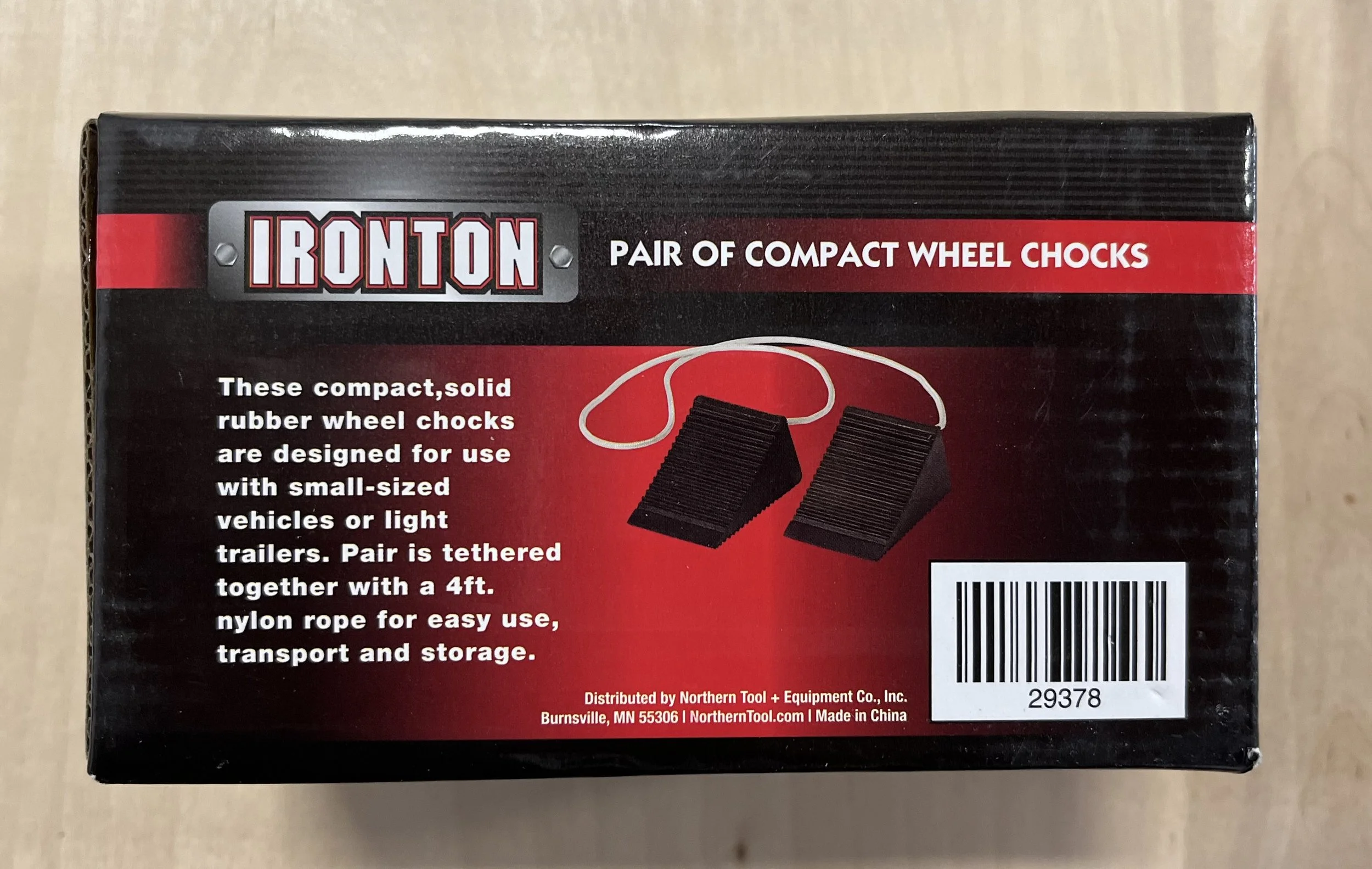 2 Pairs of Wheel Chocks