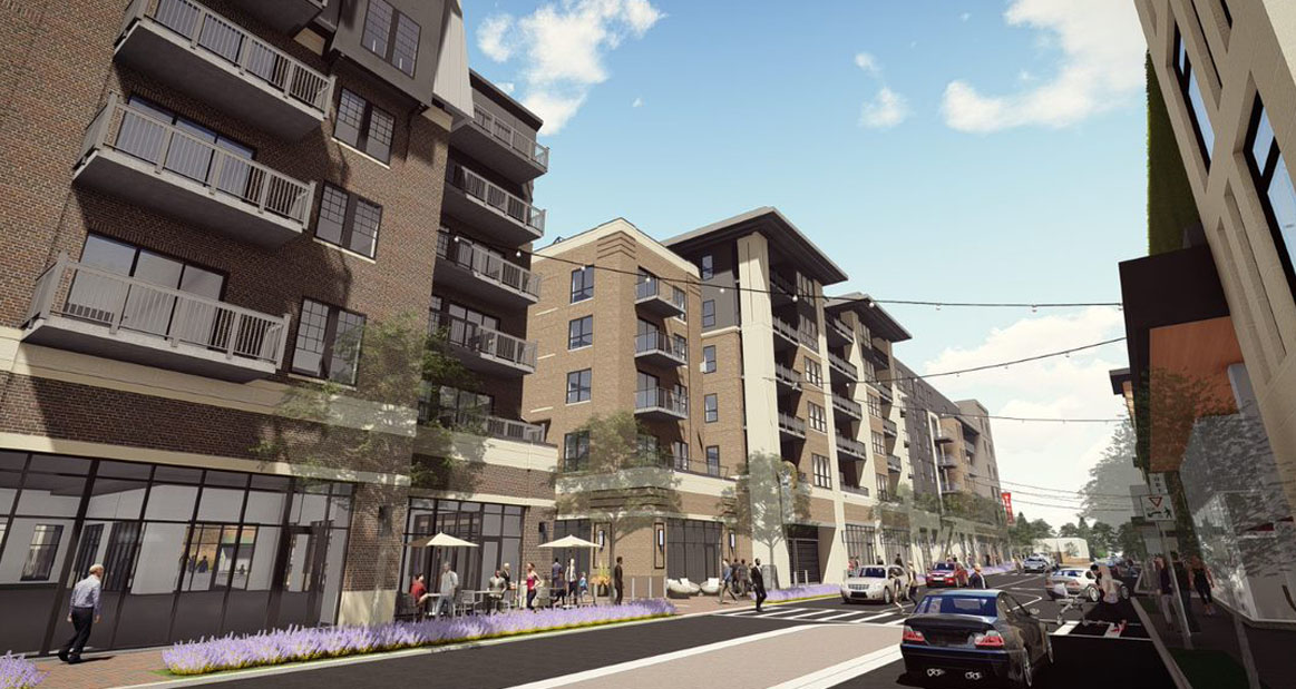 Nolan Mains Edina, MN—100 luxury apartments with 30,000 SF of retail