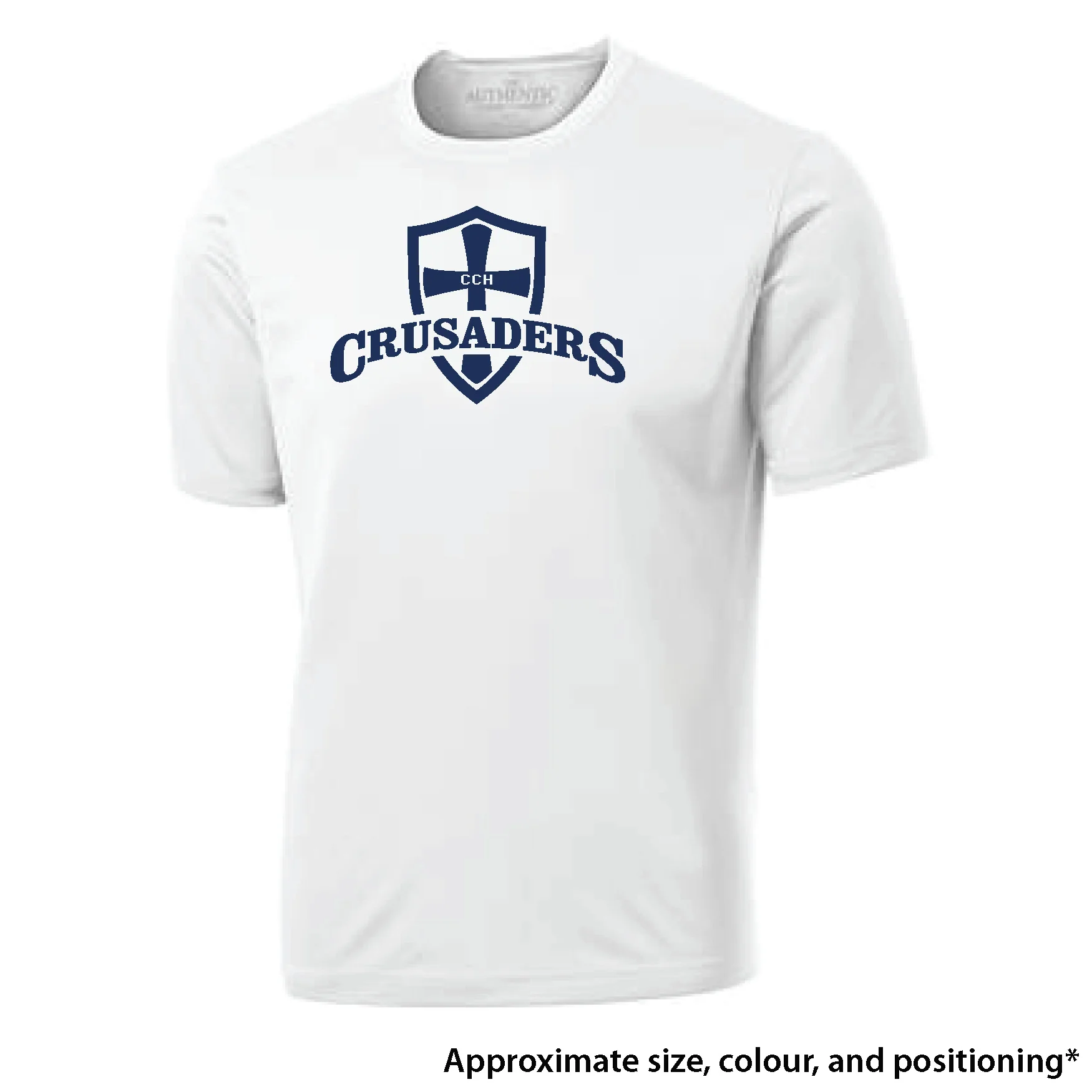 SanMAr_Mens_ProTeamTee_white_S350_crusader shield.jpg
