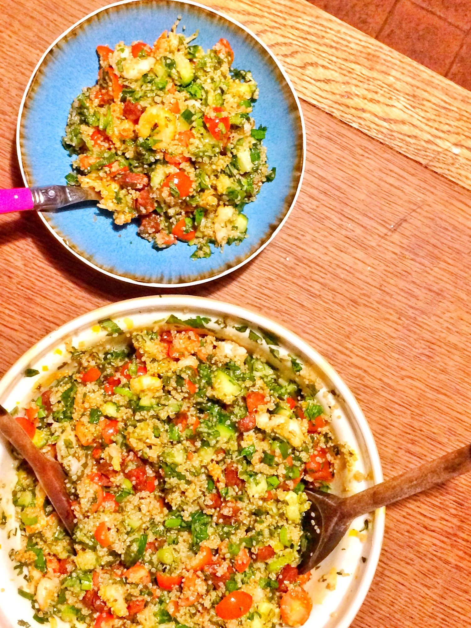 Fresh, filling and delicious prawn tabbouleh