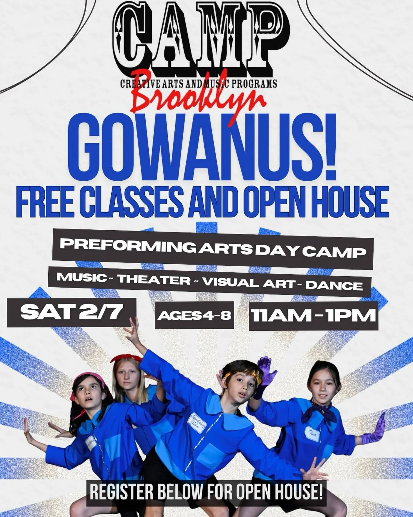 Join us for our first summer in GOWANUS. Our special 2026 theme is DISCO vs PUNK. It&rsquo;s gonna be super fun for the kids. Come meet us at our Open House!