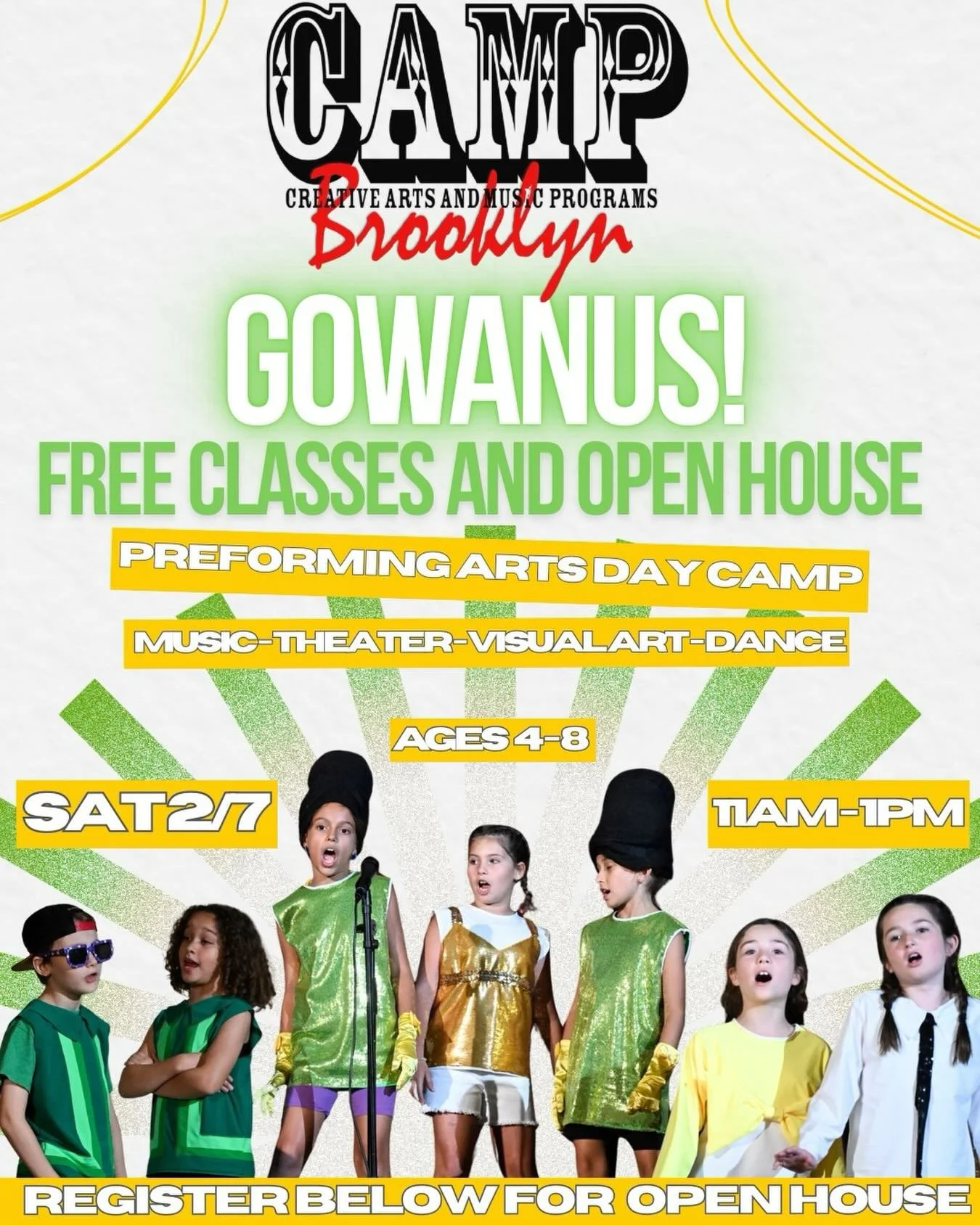 CAMP is coming to GOWANUS! Link in bio for our Open House. Free activities for the kids and chat with staff. Come say hello!