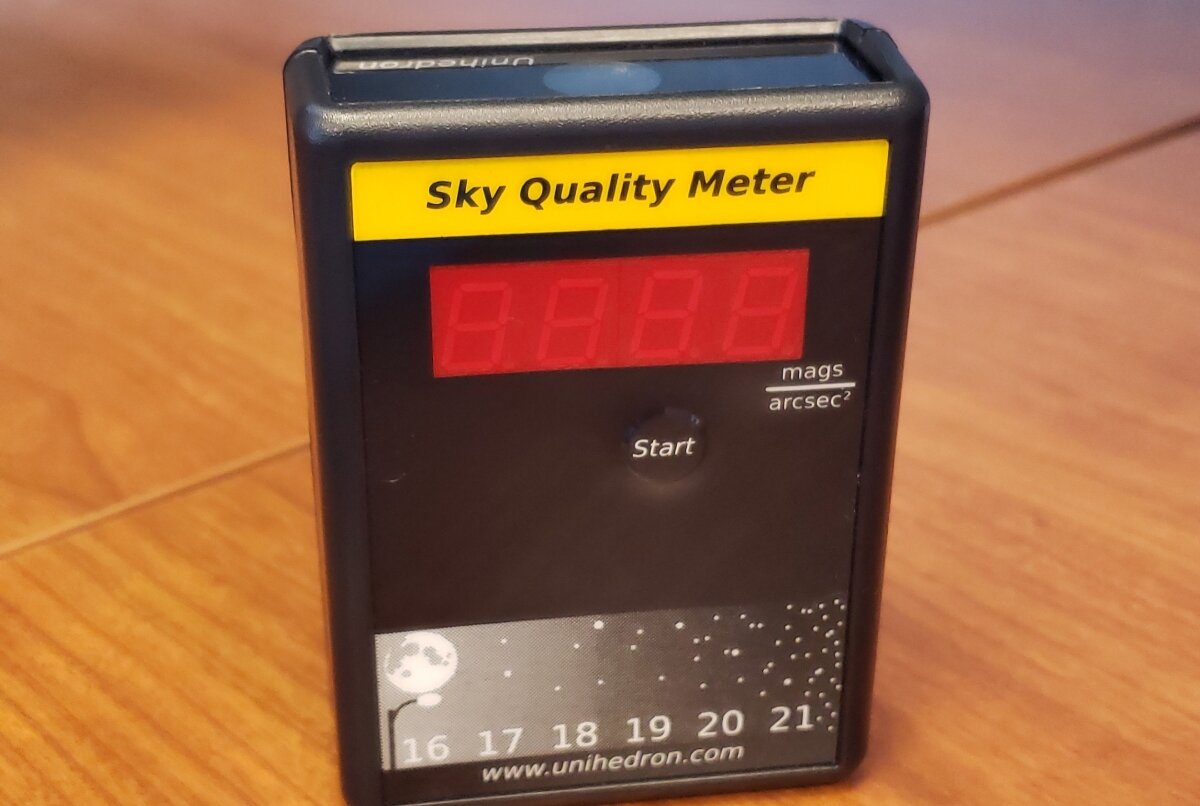 A sky quality meter (SQM), used to measure just how dark the night sky is. Photo by Ashley Wilson