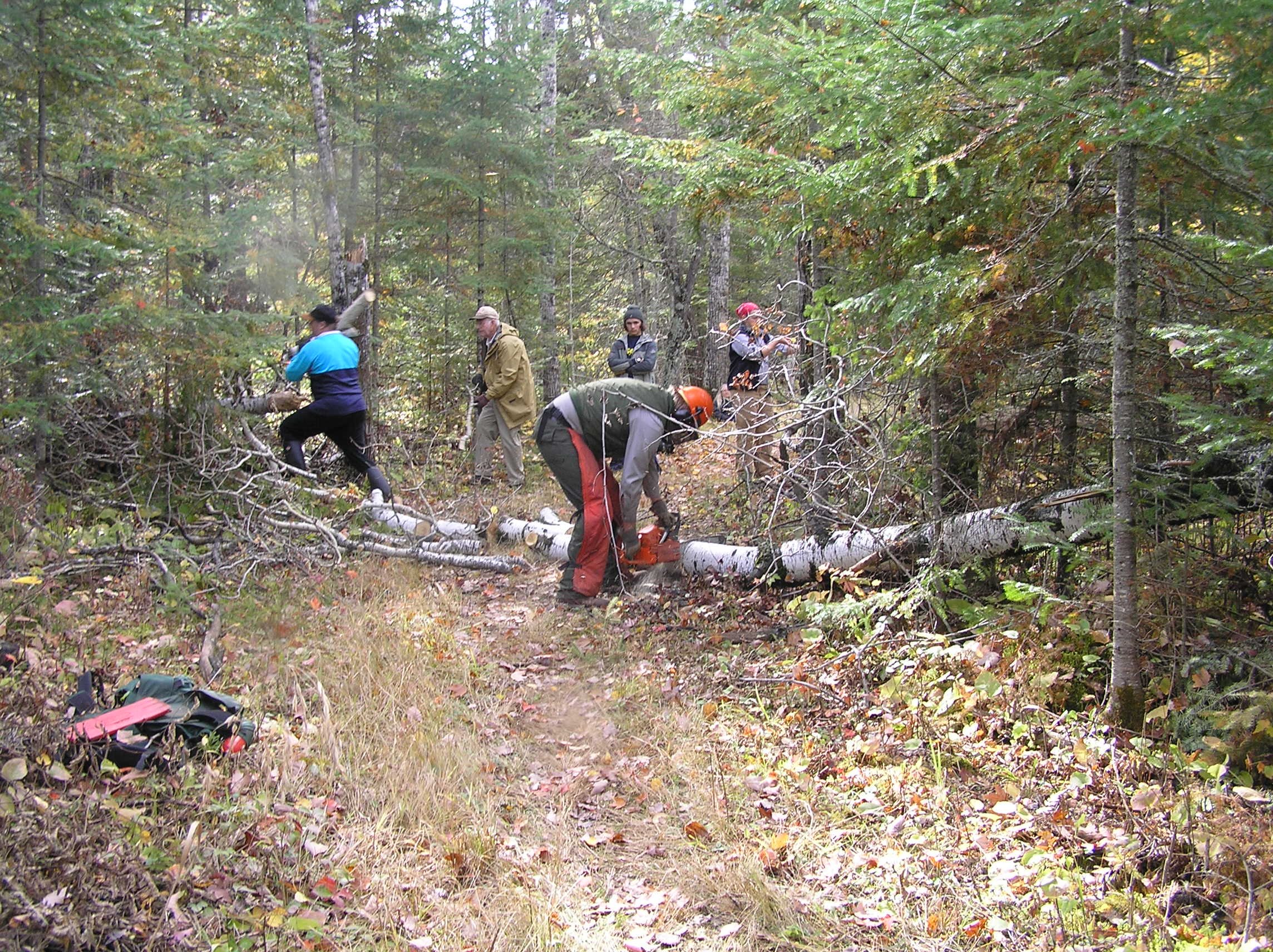 Leave No Trace Trail Work at Voyageurs National Park