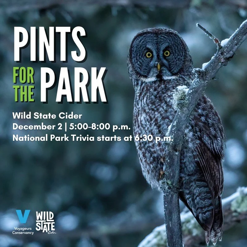 🍾 Duluth park supporters &ndash; we&rsquo;ll see you tomorrow at Pints for the Park! 

Join us at @wildstatecider from 5-8 p.m for good drinks, good food, and all things Voyageurs. Every pint directly supports the park thanks to Wild State Cider's g