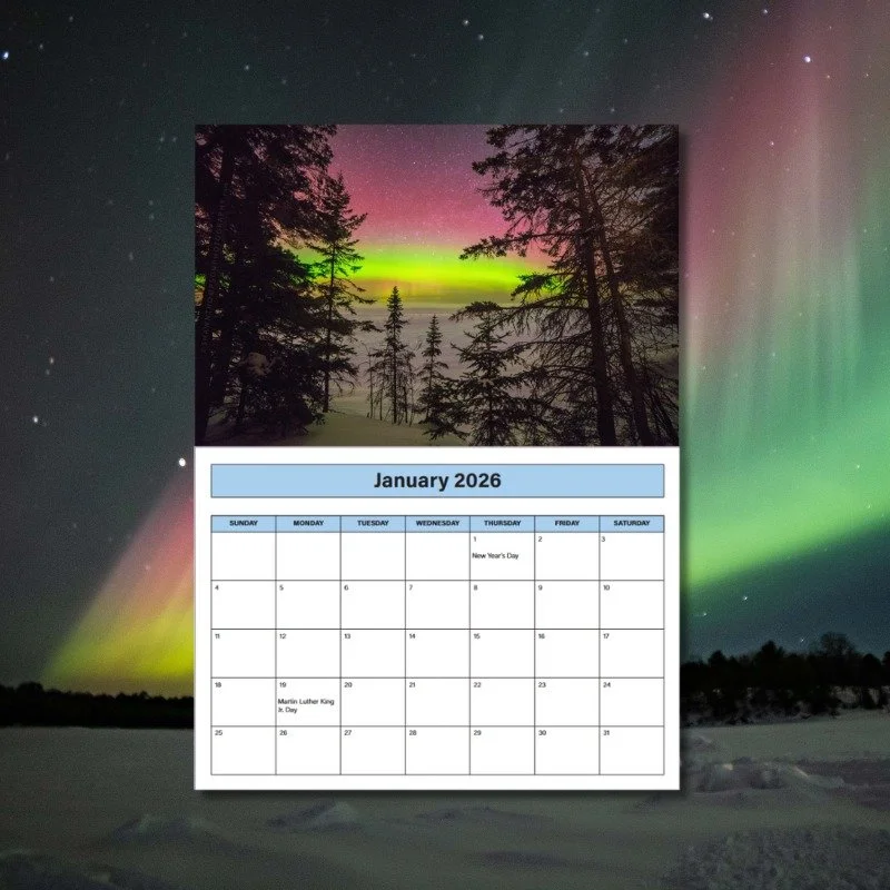 Last call! 📣The days are flying by, and so are our 2026 Voyageurs Calendars. 

Enjoy twelve months of misty mornings, northern lights, and all the wild beauty that makes Voyageurs so special. Plus, your purchase directly supports programs and projec