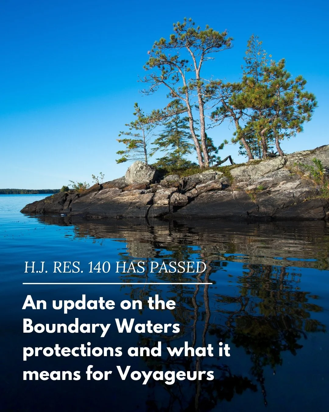 Today, the U.S. Senate voted to roll back protections for the Boundary Waters watershed open the door to sulfide mining upstream of one of the most pristine freshwater systems in the world.

Voyageurs National Park is part of this interconnected syst
