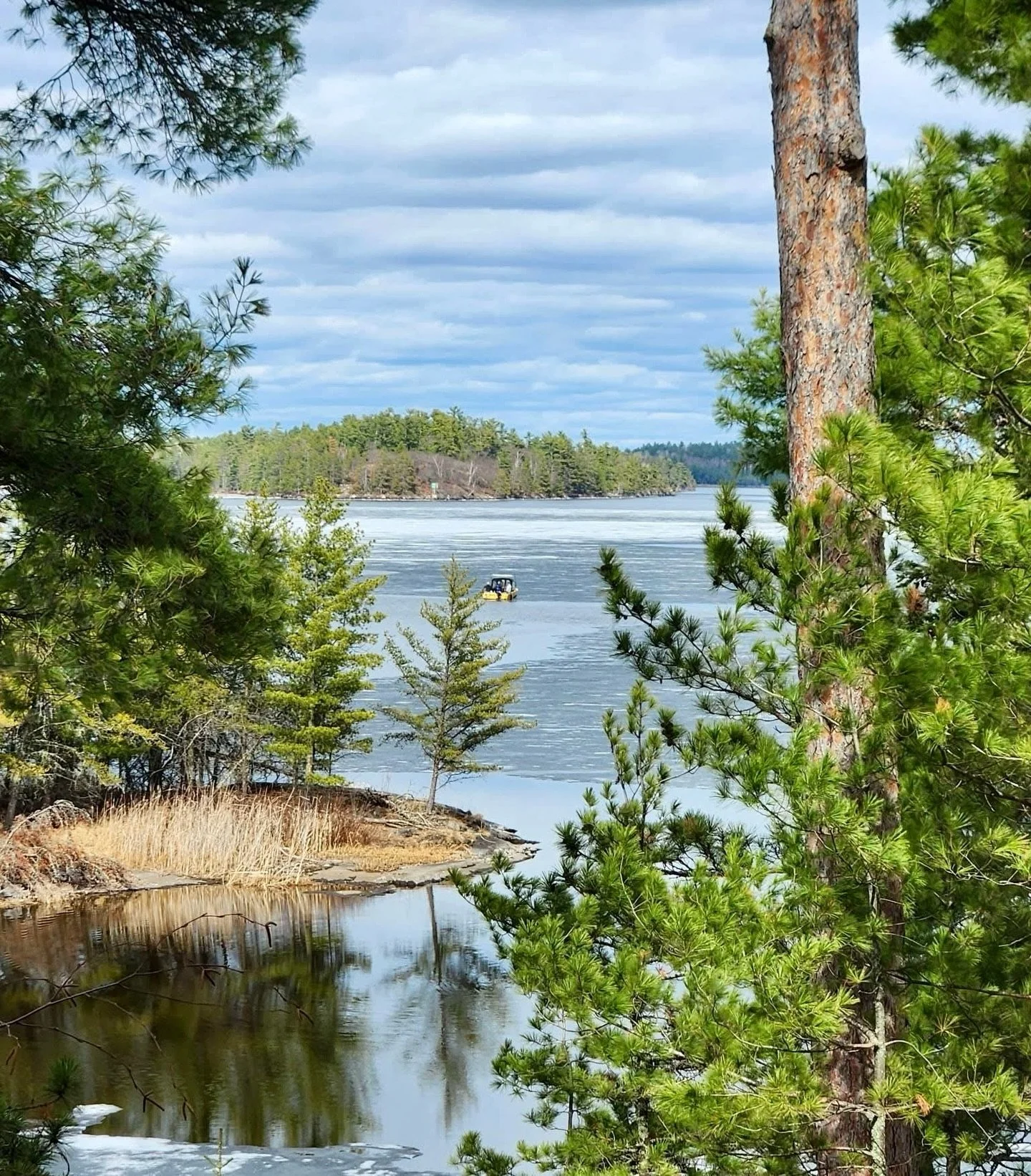 Big news! 🌊 Ice out has been reported on Kabetogama Lake today, just in time for Fishing Opener. 🎣

Open water season has arrived at Voyageurs National Park, and we cannot wait to see boats on the lakes, paddles in the water, and visitors returning