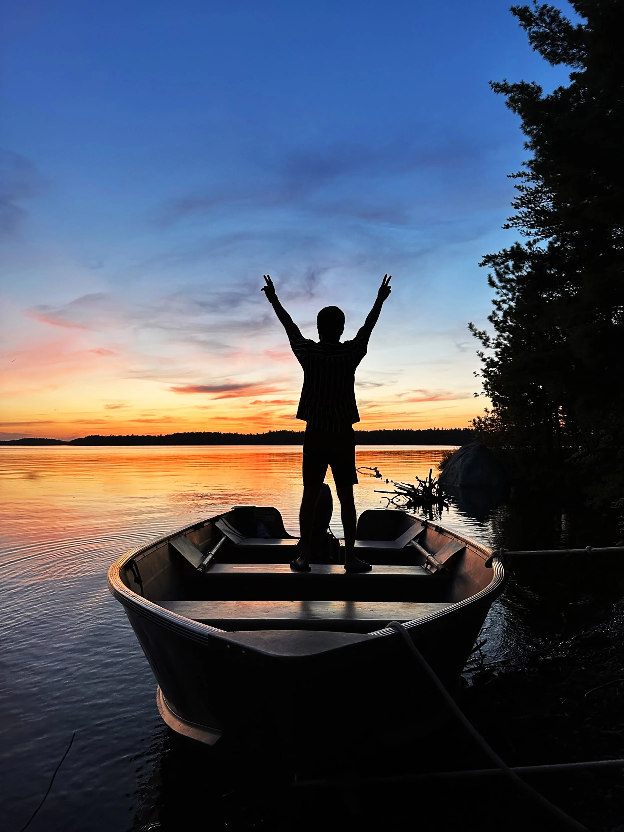 People in the Park – Debanjana Chatterjee "Sunset from the Boat"