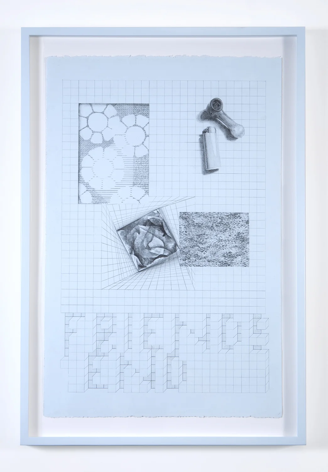 The End, graphite on paper, 23.5 x 15 inches