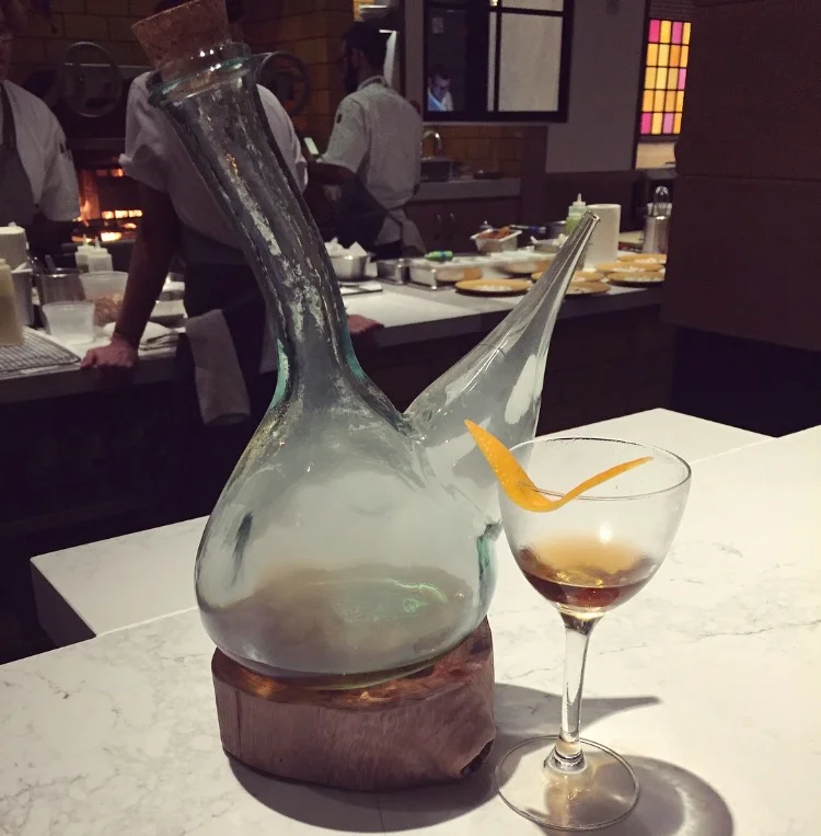 The bartender's twist of a smoked Old Fashioned