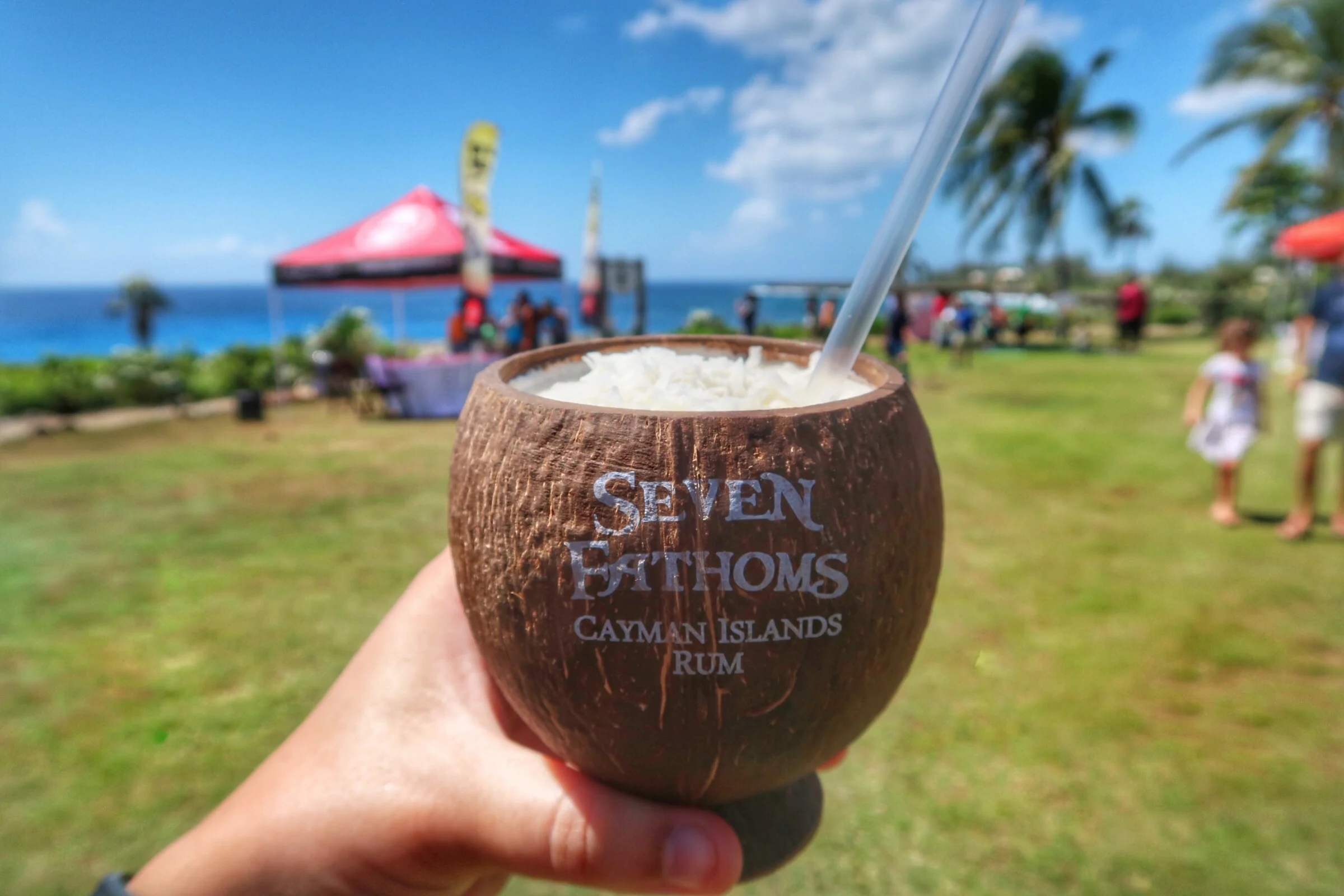 Cayman Spirits Company's cocolada in their souvenir cup