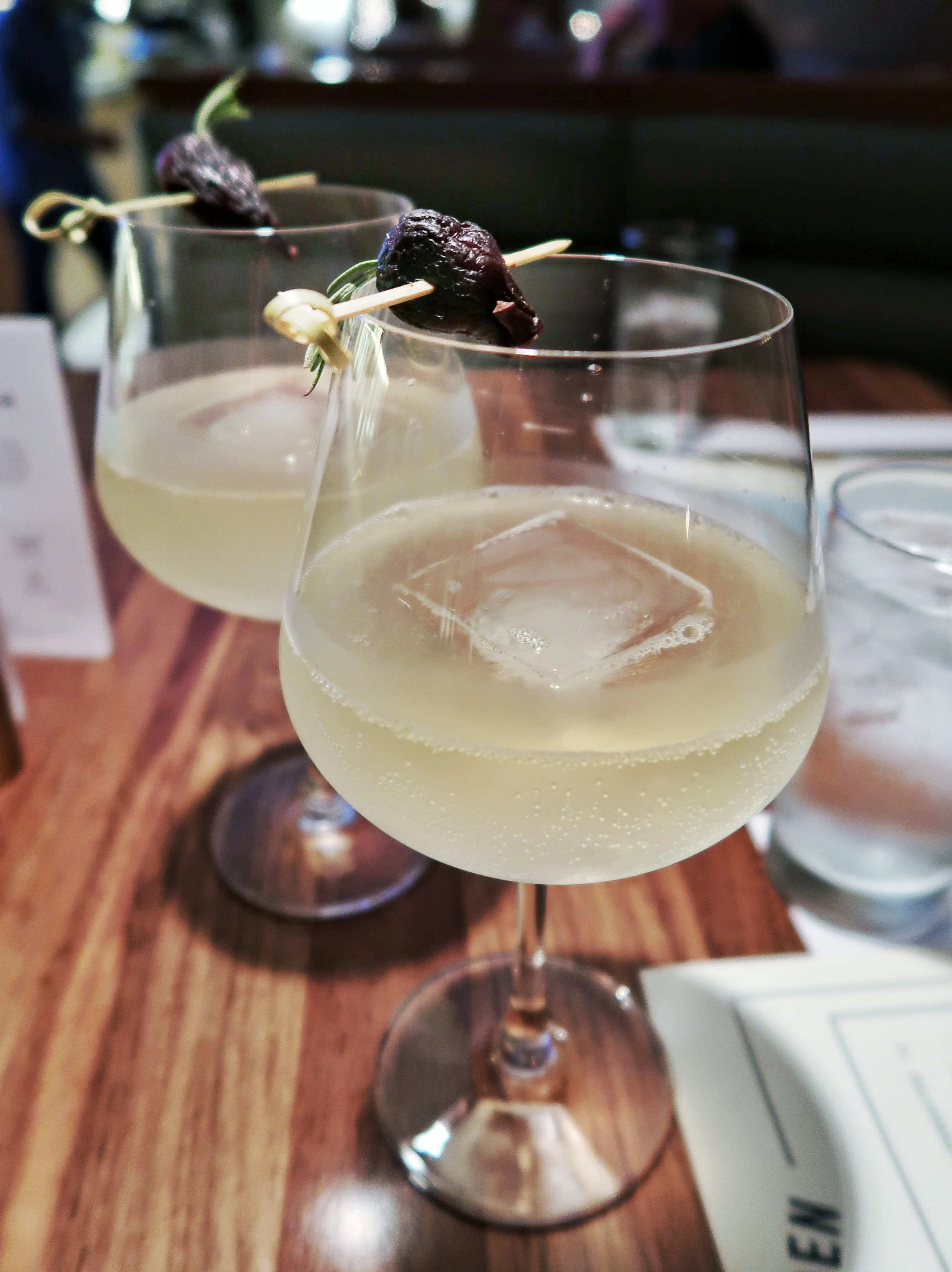 Bloomsbury Garden - Rosemary infused Tanqueray 10, black mission fig marmalade, St. Germain, lemon juice and elderflower tonic