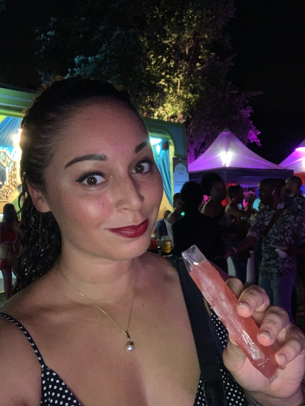 Rosé popsicles at Picante