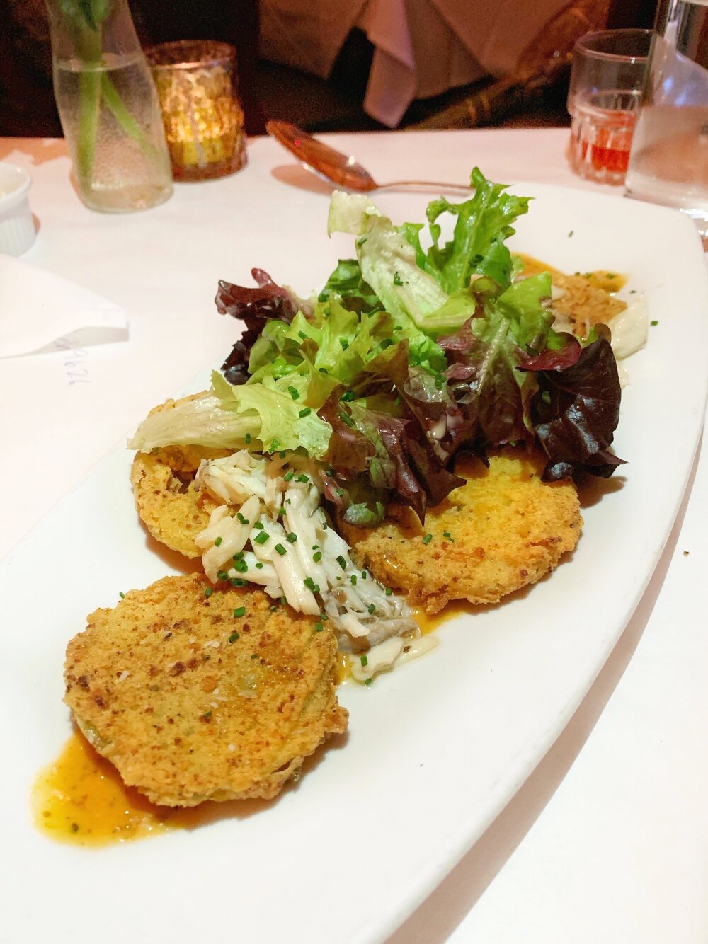 Fried Green Tomatoes &amp; Blue Crab
