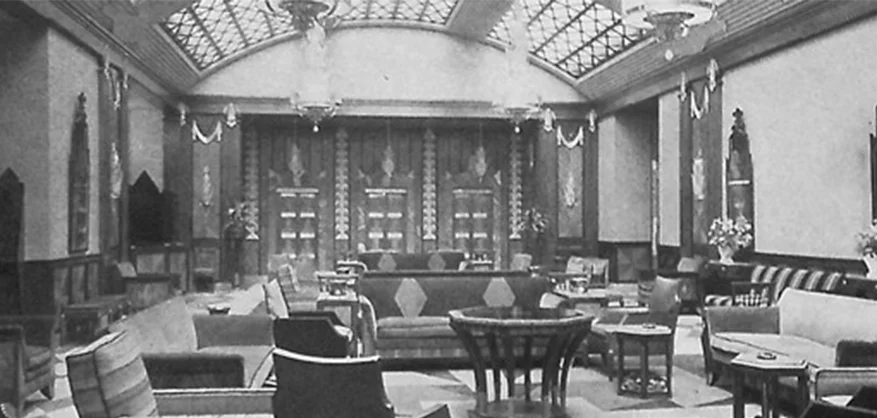 Original Lawrence House lobby 1928