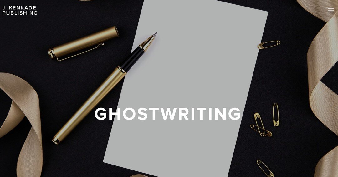 We can't get over how much we LOVE Ghostwriting! We have a combined 20 years experience in Writing. Check out our ghostwriting department here: jkenkadepublishing.com/ghostwriting

Don't have the time to write? Leave it to us! I promise you won't reg