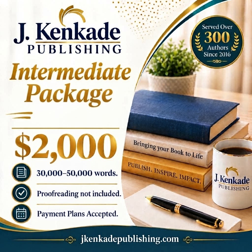 INTERMEDIATE PUBLISHING PACKAGE- 30,000-50,000 words