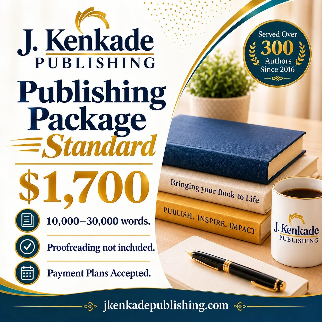 STANDARD PUBLISHING PACKAGE- 10,000-30,000 words