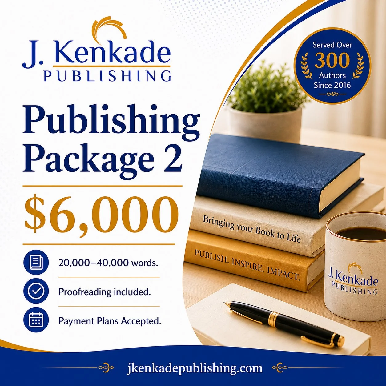 PUBLISHING PACKAGE 2- 20,000-40,000 words