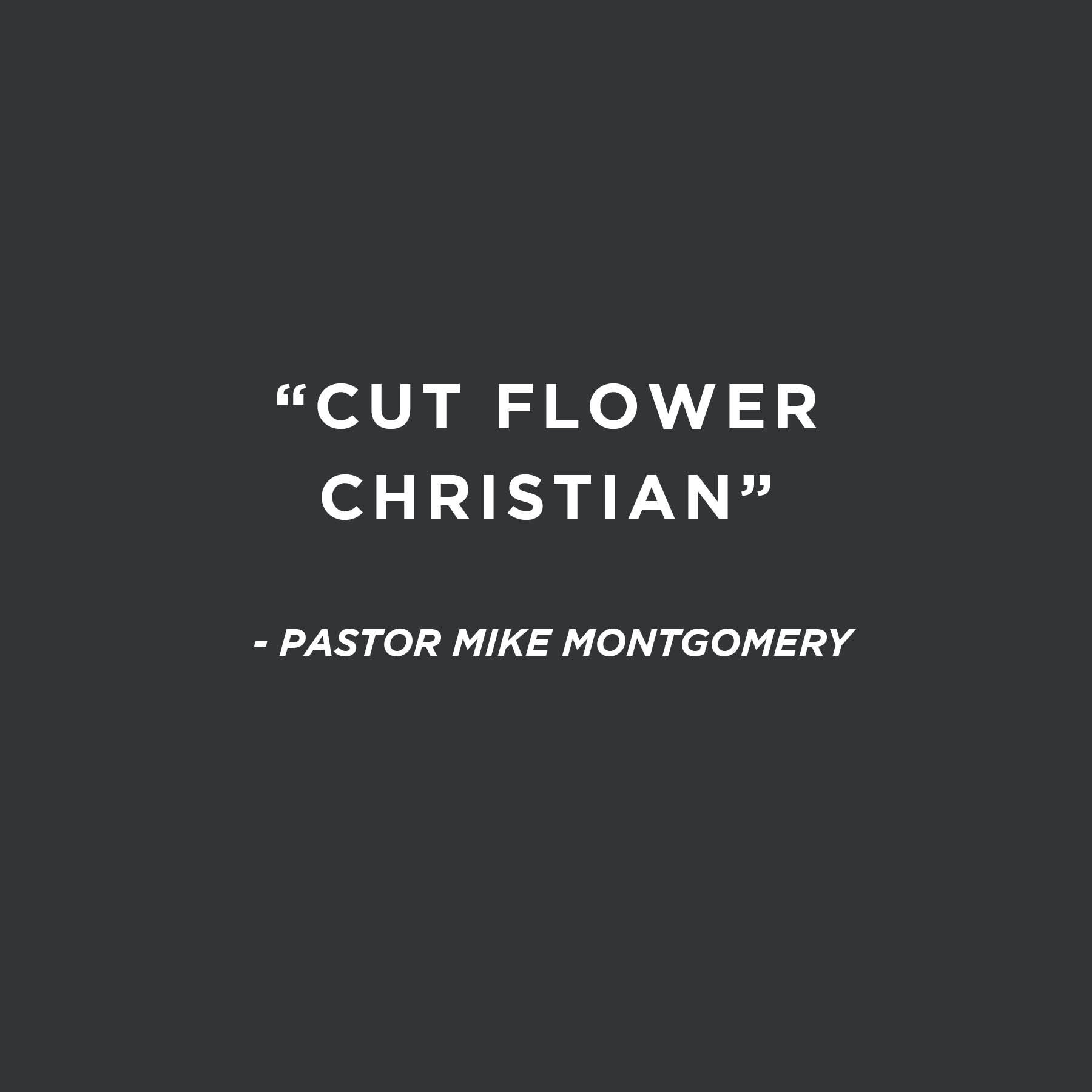 July 5, 2020 | Cut Flower Christian | Pastor Mike Montgomery