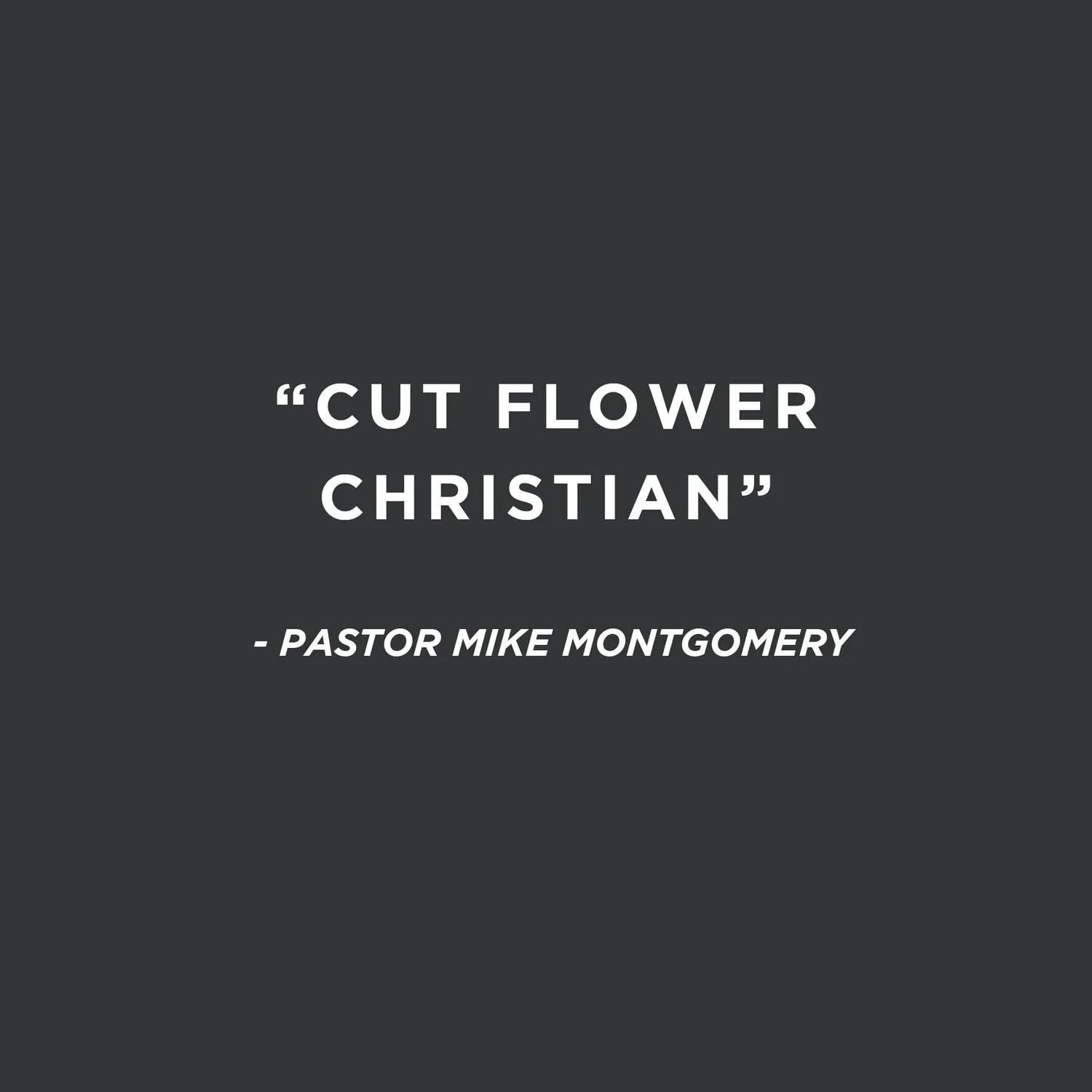 July 5, 2020 | Cut Flower Christian | Pastor Mike Montgomery episode artwork
