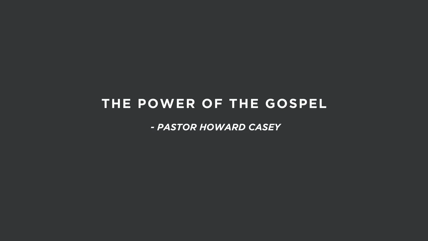 The Power of the Gospel | Pastor Mike Montgomery episode artwork