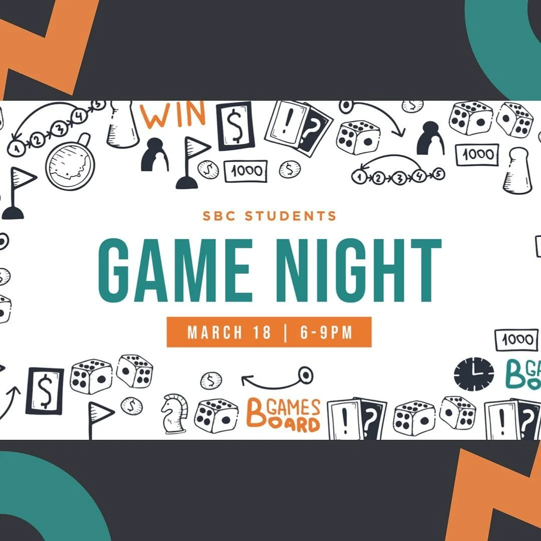 Ready for a night of fellowship and fun? Sign up for our SBC Students Game Night now! Follow the link in our bio under &ldquo;Event Sign-ups&rdquo;!