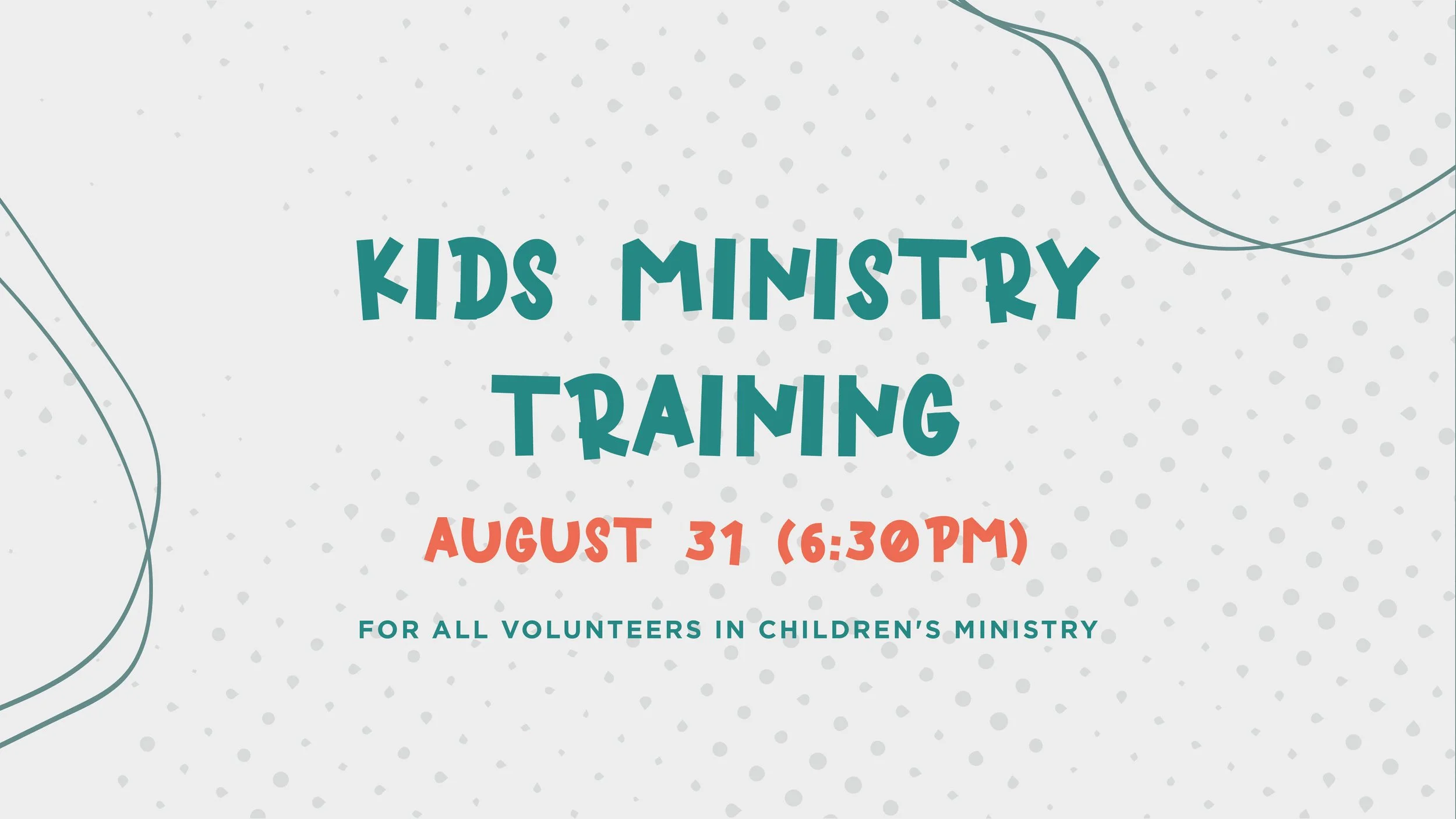 Kids Ministry Training