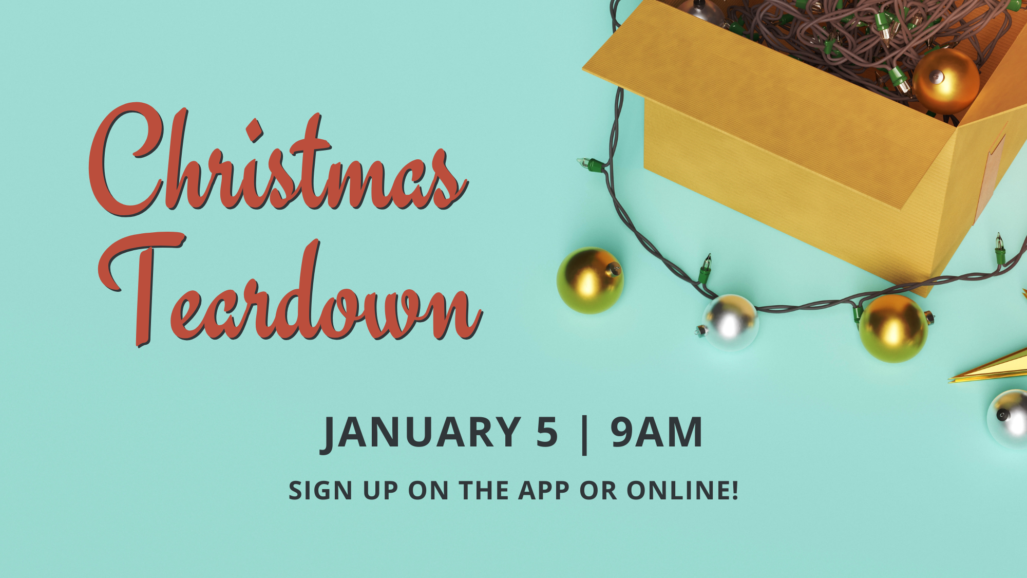 Christmas Decoration Teardown