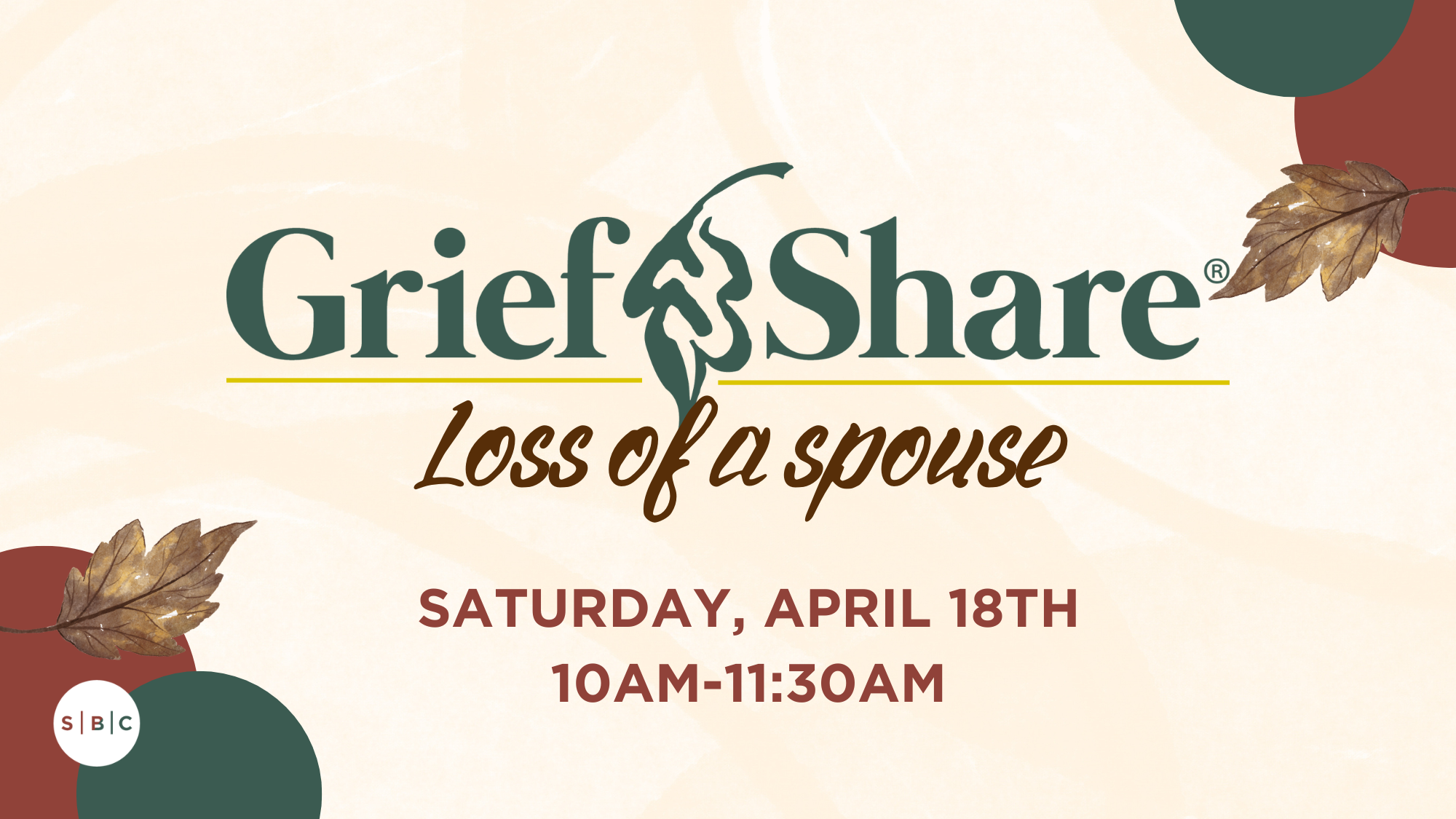 Grief Share | Loss of a Spouse