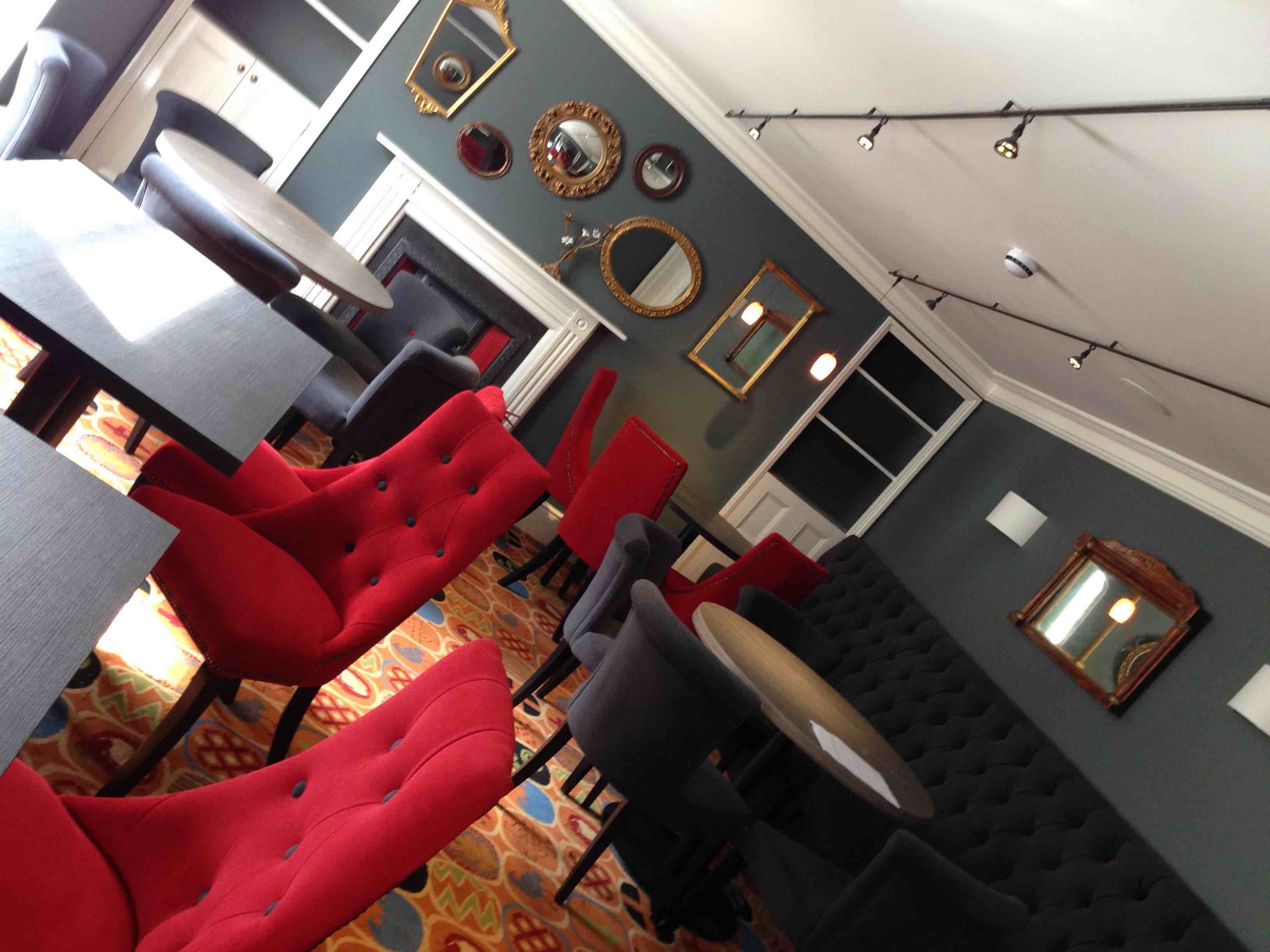 Restaurant nearing completion.