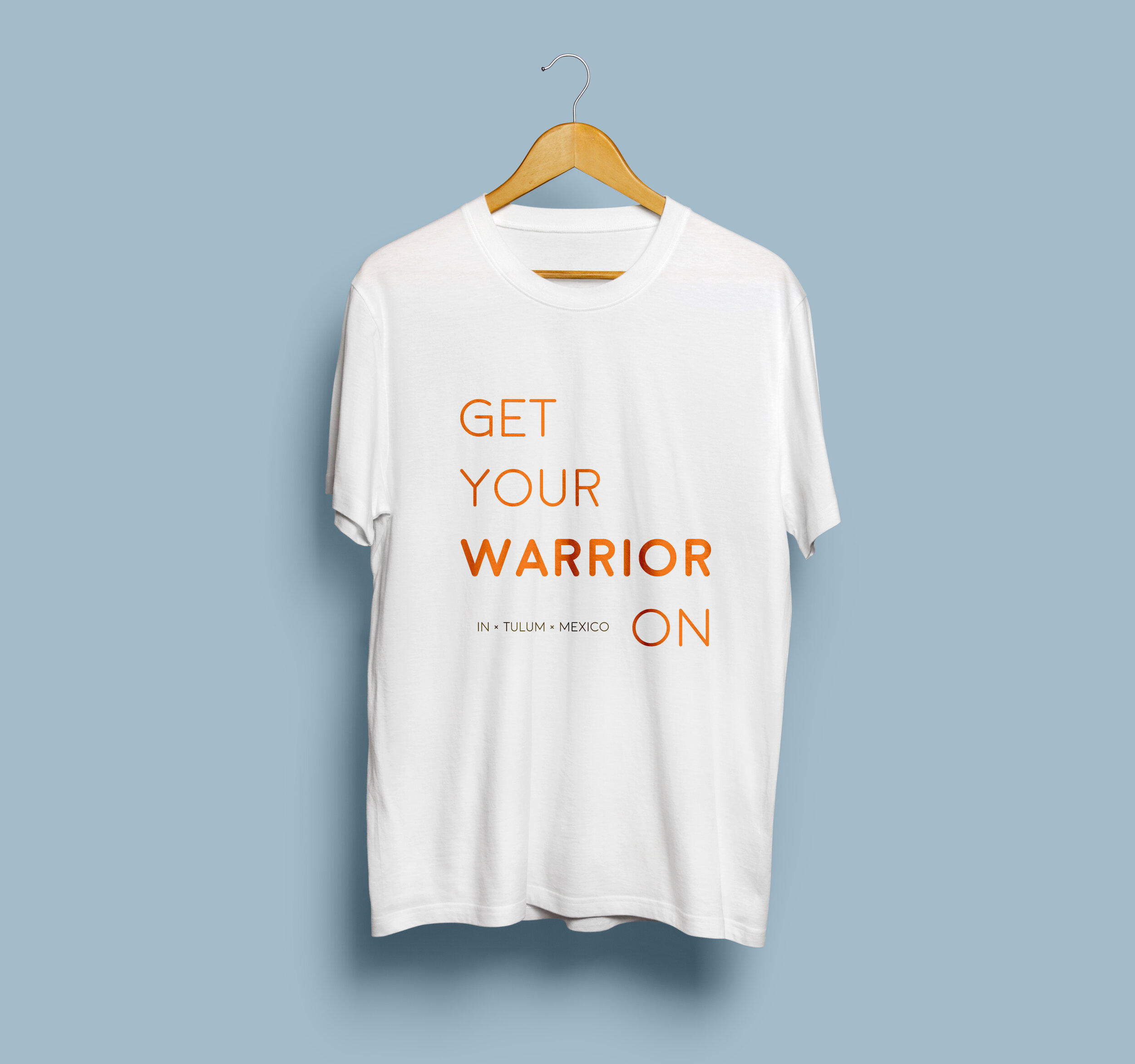 Get Your Warrior On, Orange on White