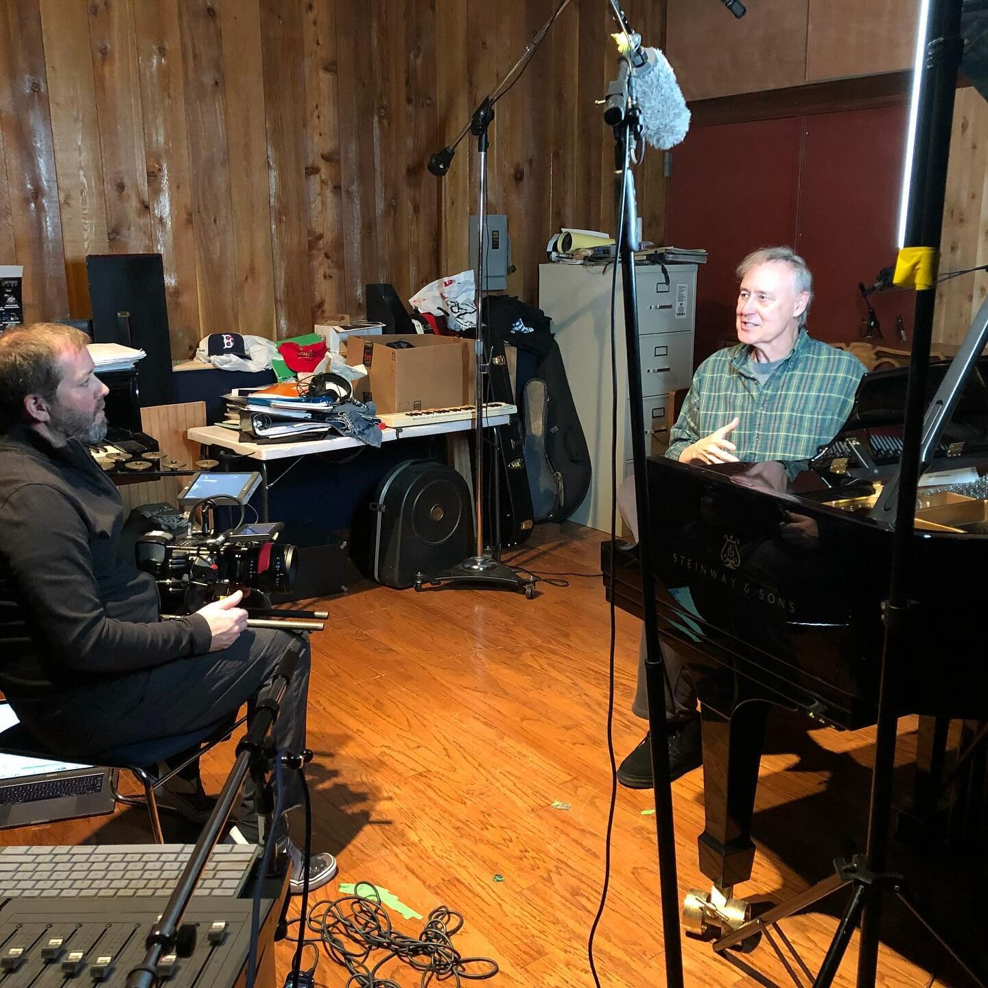 Allen filming with @brucehornsby on the award winning @thetreemanmovie #thetreeman #brucehornsby