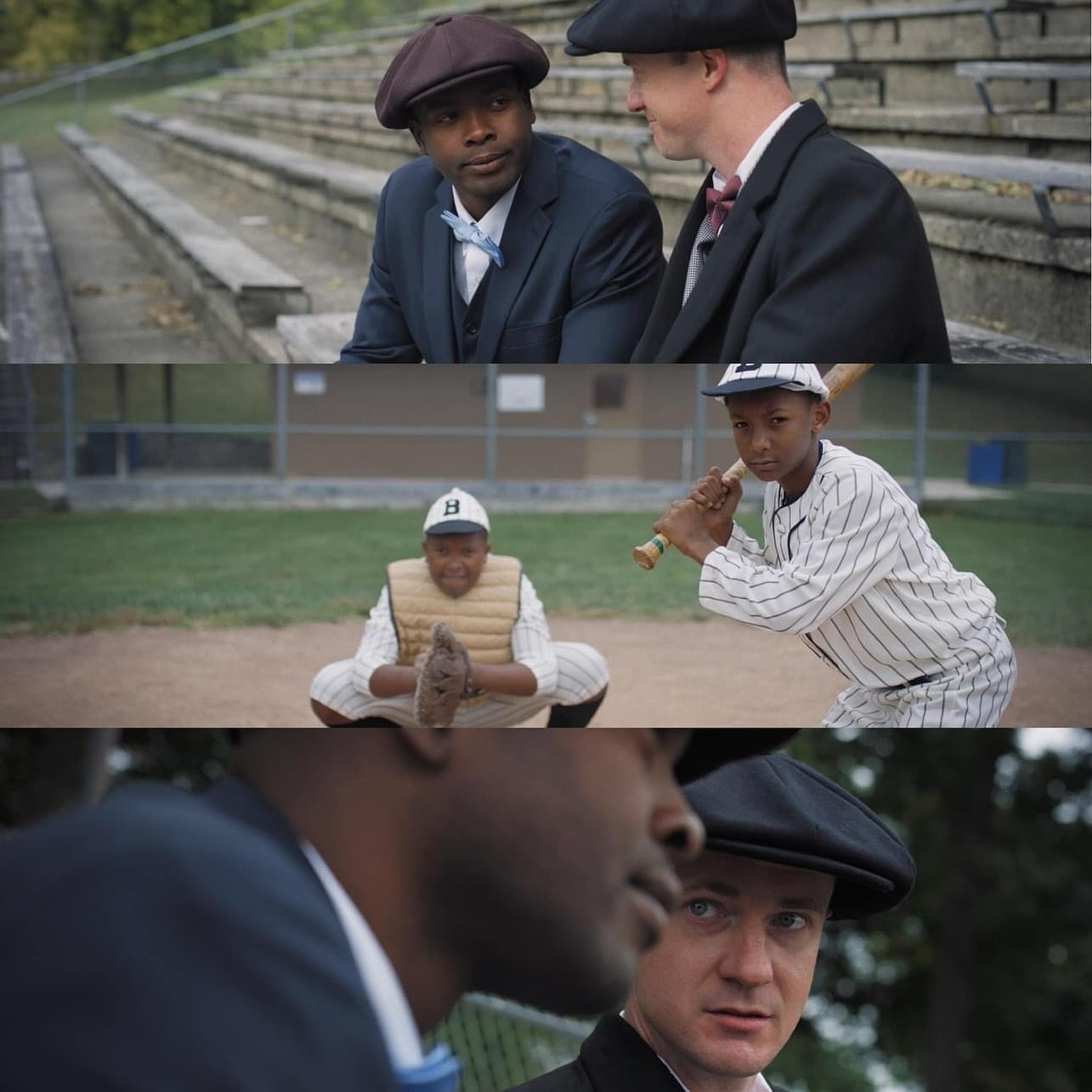 @itiavkase and Zach Brown did such a great job during this scene. 🎬 @triangleparkmovie on Amazon Prime September 5th. #football #pfhof #wilson #trianglepark #dayton #davinci #dga #setlife