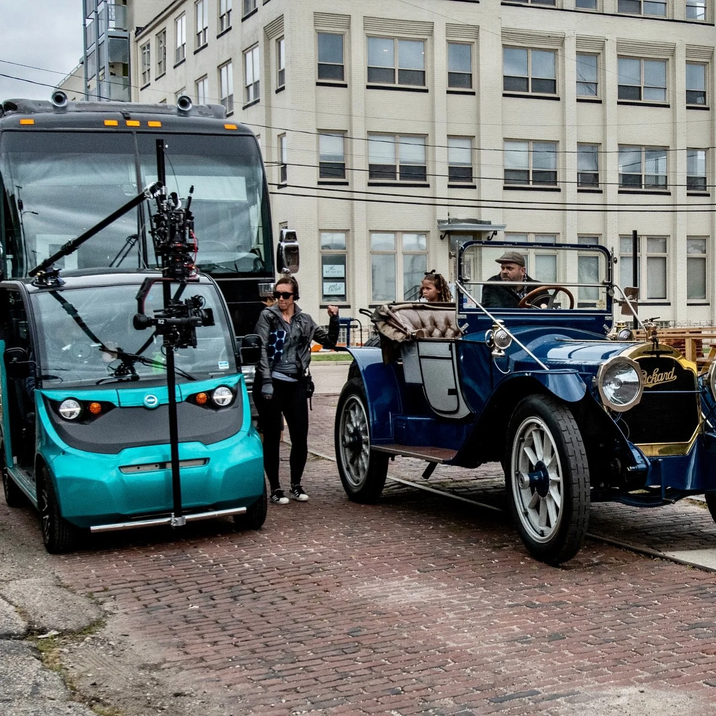 Wide span of toys.  Bus, GEM car, Packcar! #chooseone #toys #filmset