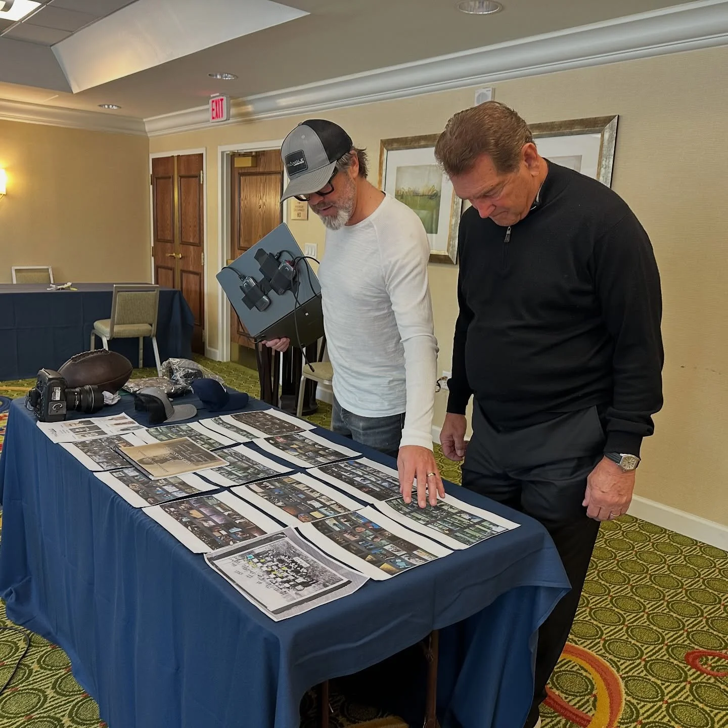 Working with Joe Theismann. #coolmoment #nfl #qb #superbowl #winner