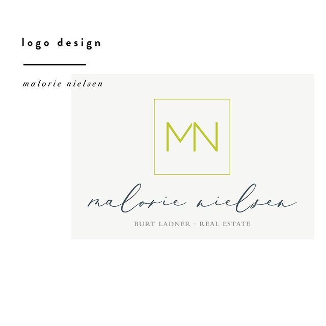 We loved creating this logo for real estate agent @malorie.nielsen. We seamlessly mixed her personal desires and style with the required established brand.