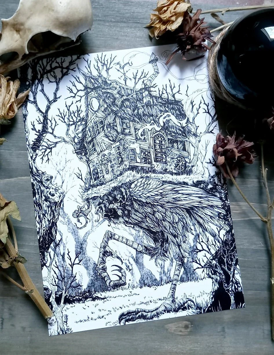 Baba Yaga's Hut - Art Print thumbnail