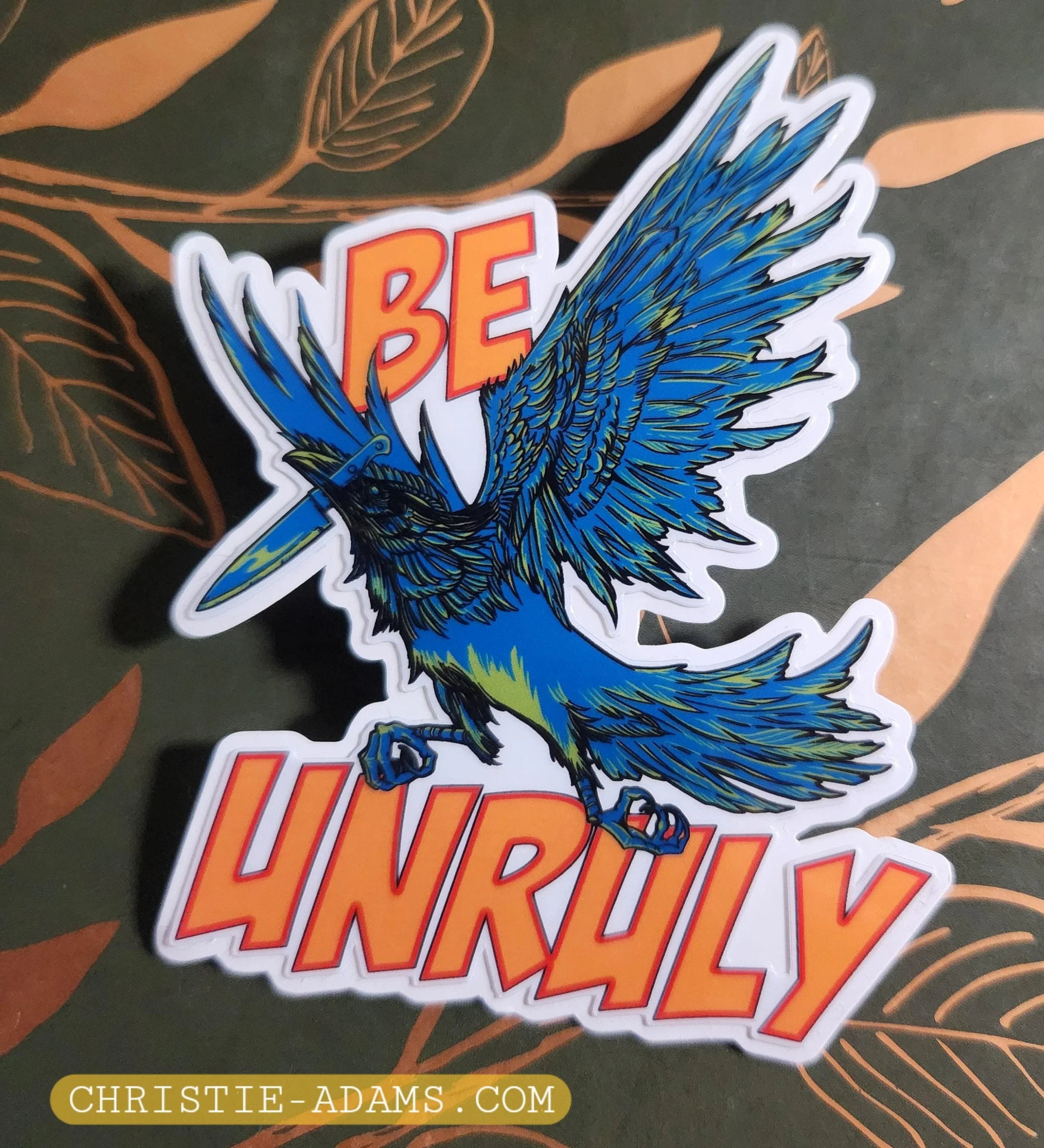 Be Unruly - Canuck the Crow - Vinyl Sticker thumbnail
